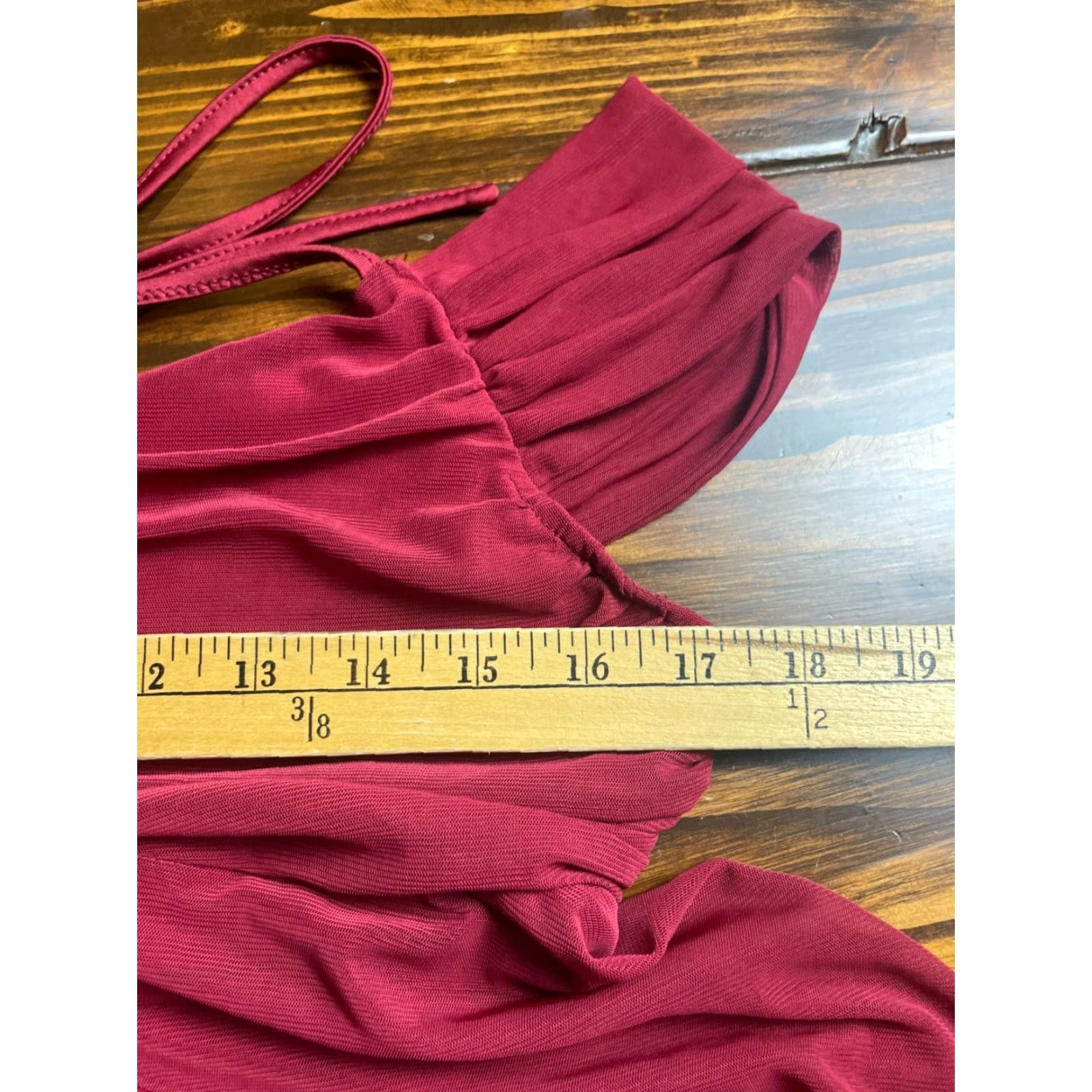 Shein SheIn Shirt Women's Plus Size 1XL Red 1/2 Sheer Curvy Size XL / US 12-14 / IT 48-50 - 7 Thumbnail