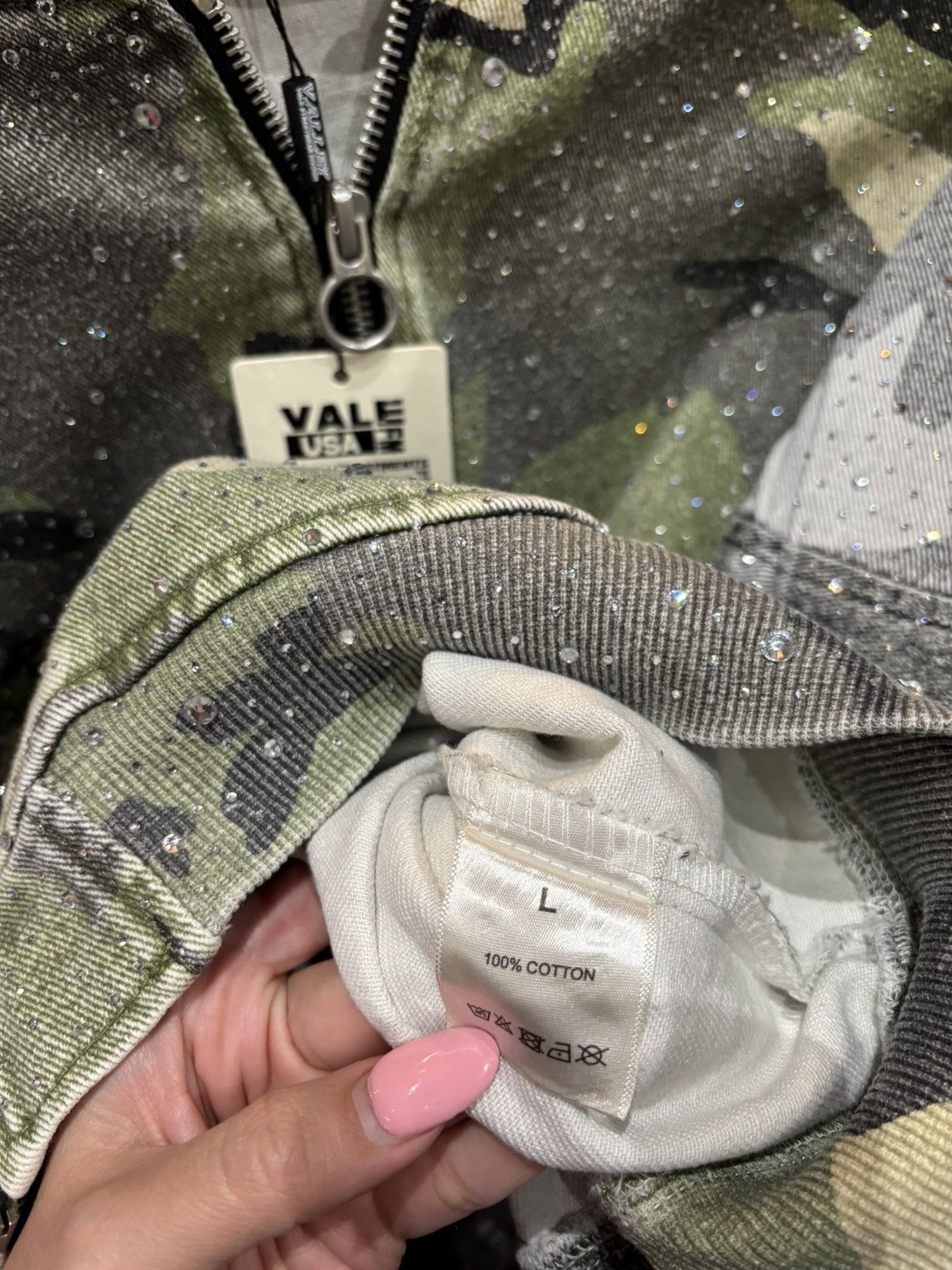 Vale VALE FOREVER CRYSTAL CAMO WORK JACKET GREEN Size US XL / EU 56 / 4 - 3 Thumbnail