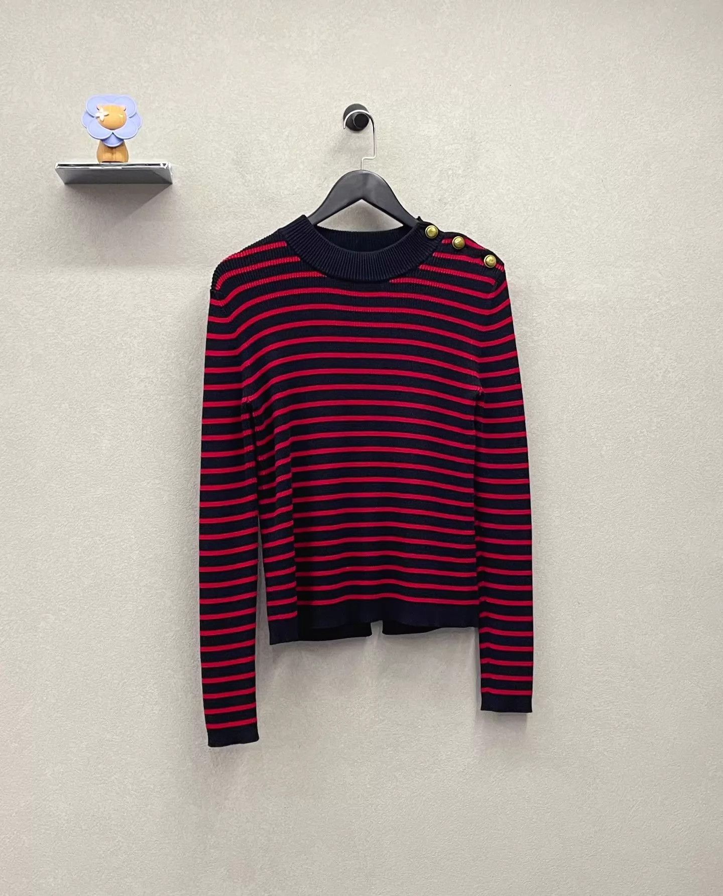 RED Valentino Red Valentino Striped Knit Long Sleeve Oversized Unisex M Size M / US 6-8 / IT 42-44 - 3 Thumbnail