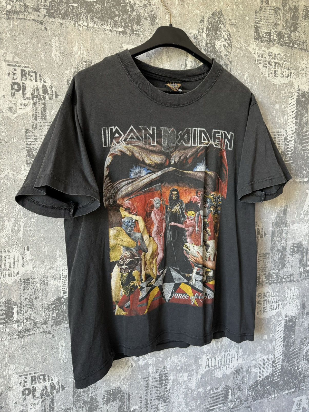 Iron Maiden × Vintage Vintage 90s Iron Maiden Rock T-Shirt Size US L / EU 52-54 / 3 - 1 Thumbnail