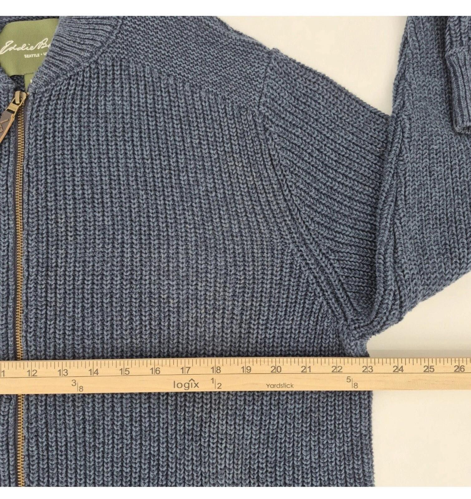 Eddie Bauer XLT Eddie Bauer Men’s Ribbed Knit Full Zip Mock Neck Sweater Size US XL / EU 56 / 4 - 4 Thumbnail