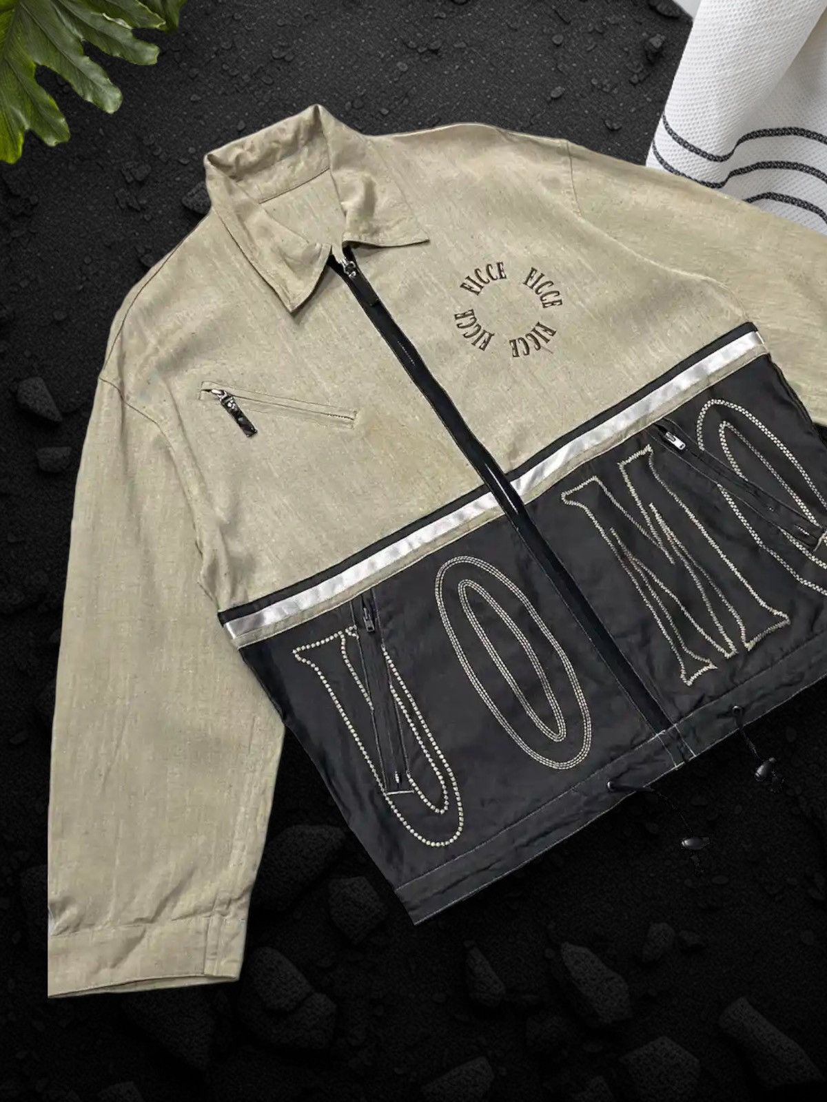 Japanese Brand × Yoshiyuki Konishi 80s Ficce Yoshiyuki Konishi Embroidered Cotton Twill Jacket Size US L / EU 52-54 / 3 - 7 Thumbnail
