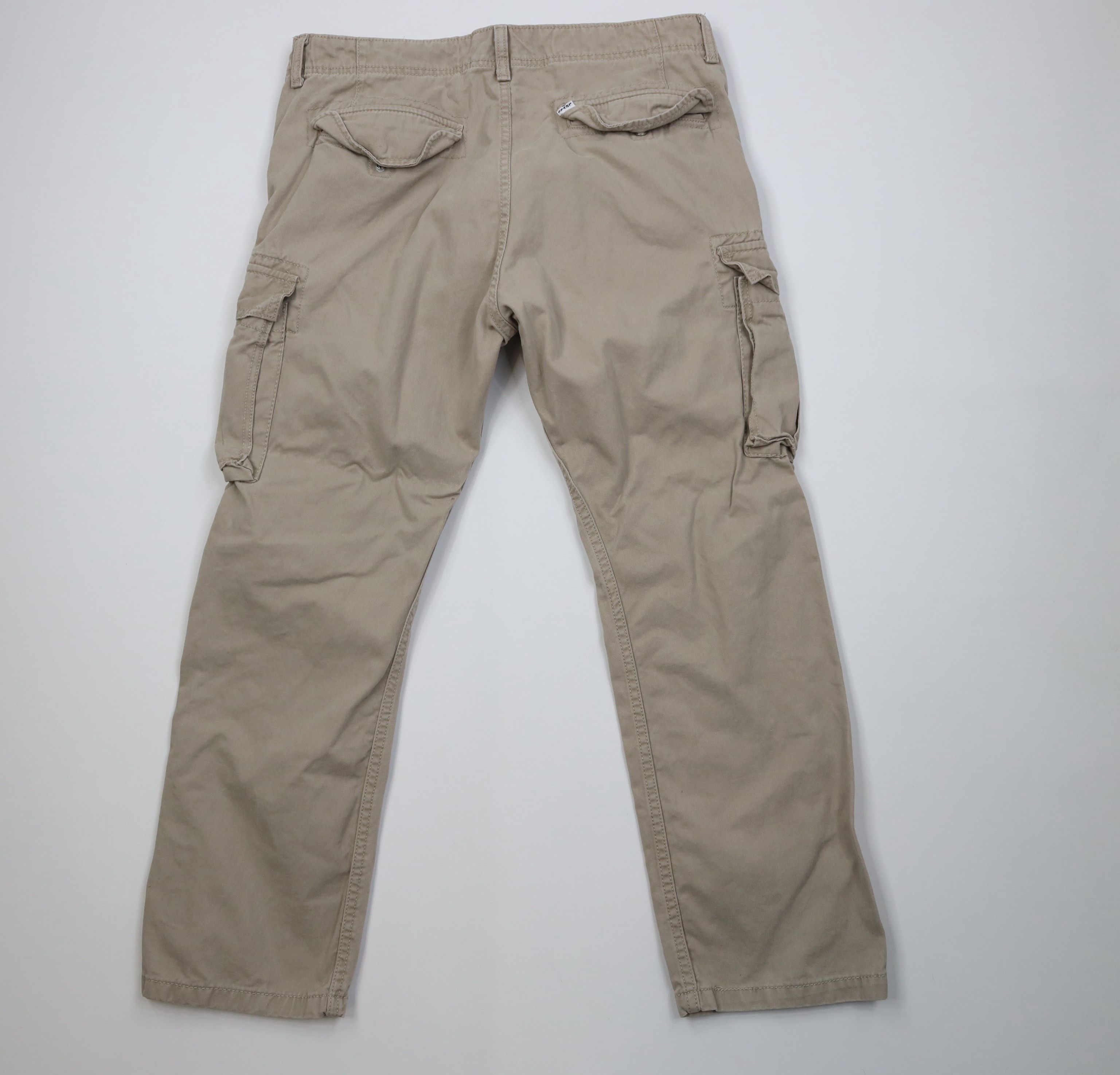 Levi's Vintage Y2K Levis Loose Wide Leg Cargo Pants Beige Cotton Size US 34 / EU 50 - 9 Thumbnail