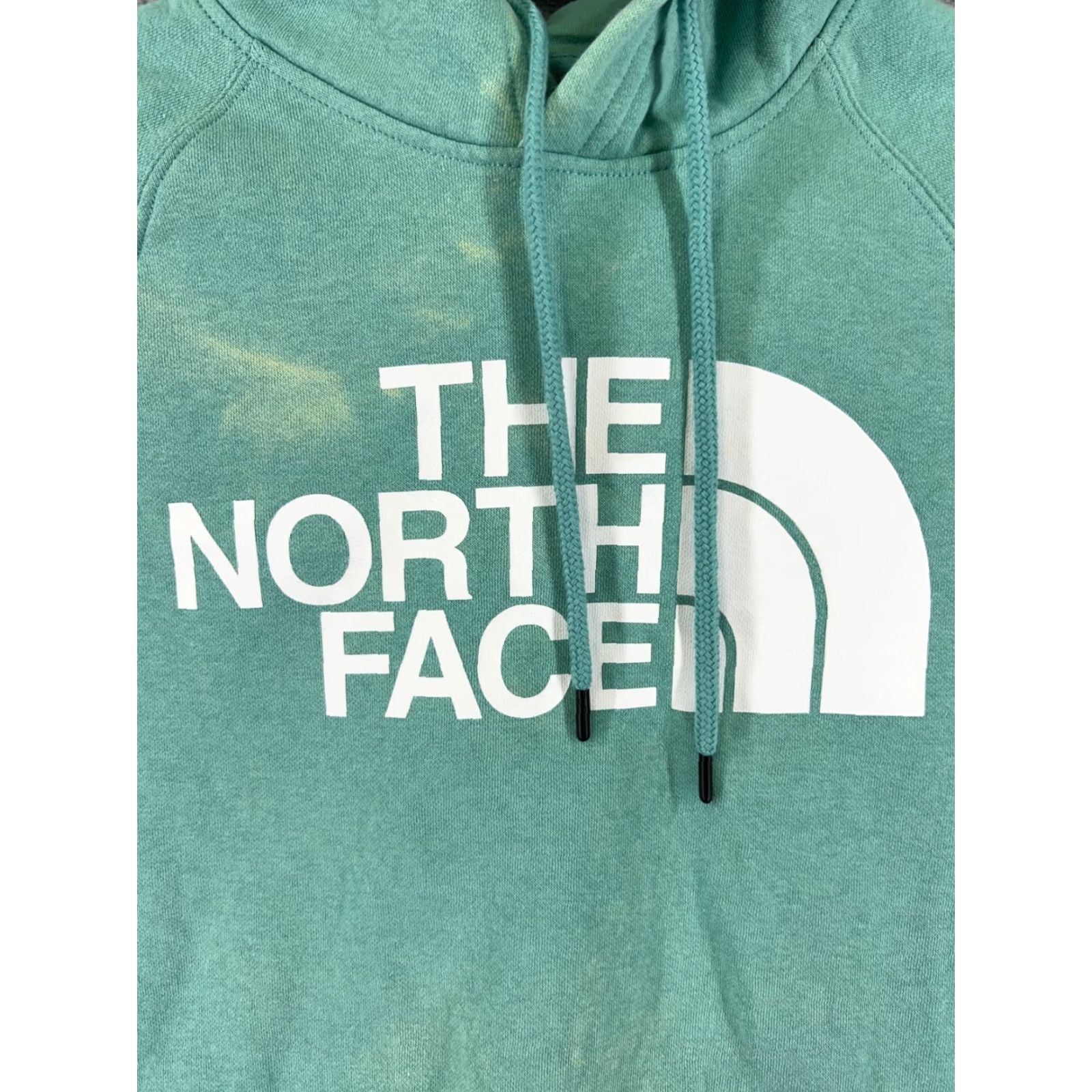 The North Face The North Face Hoodie Womens M Green Cotton Blend Pullover Floral Logo Activewear Size M / US 6-8 / IT 42-44 - 6 Thumbnail