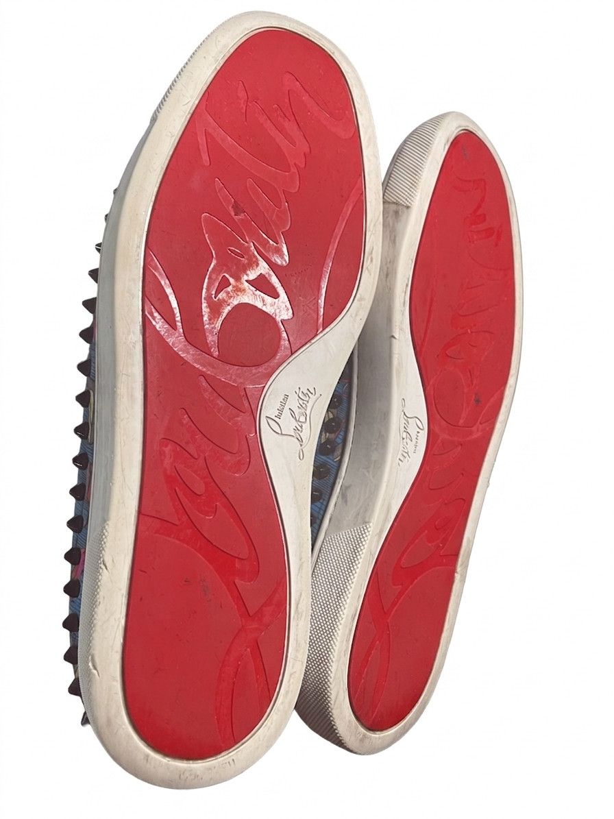 Christian Louboutin Christian Louboutin Roller Boat Blue Spiked Slip-On SZ 43 Size US 10 / EU 43 - 6 Thumbnail