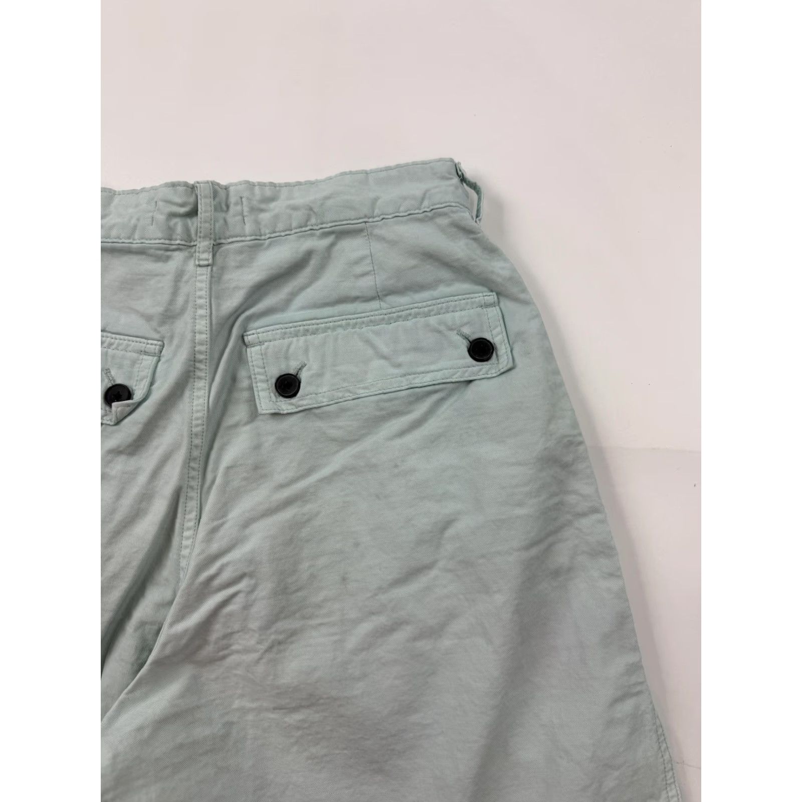 Everlane Everlane Shorts Womens 2 Green Organic Cotton Linen A-Line Knee Length Pockets Size 26" / US 2 / IT 38 - 7 Thumbnail