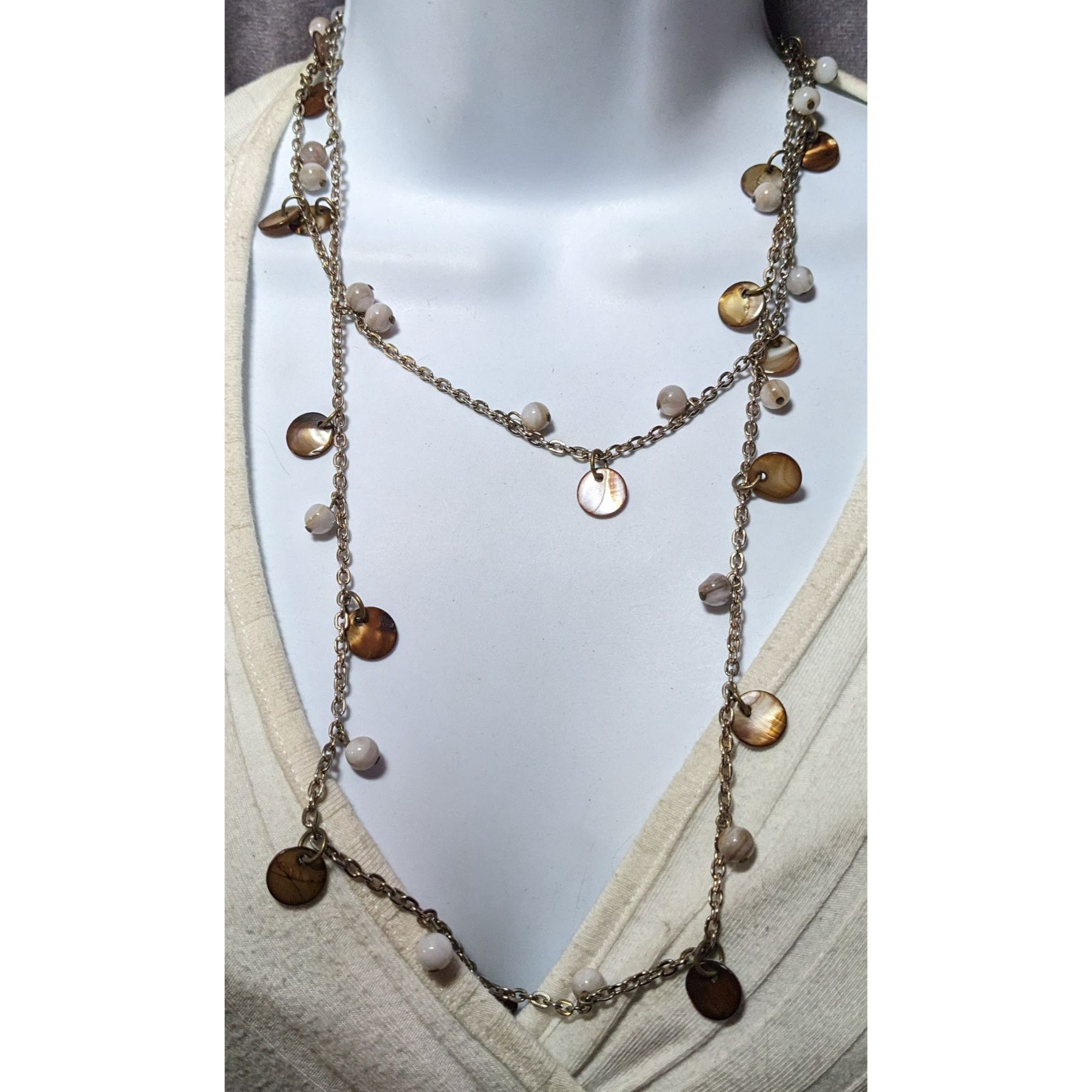 Other Bohemian Beaded Shell Charm Extra Long Necklace Size ONE SIZE - 3 Thumbnail