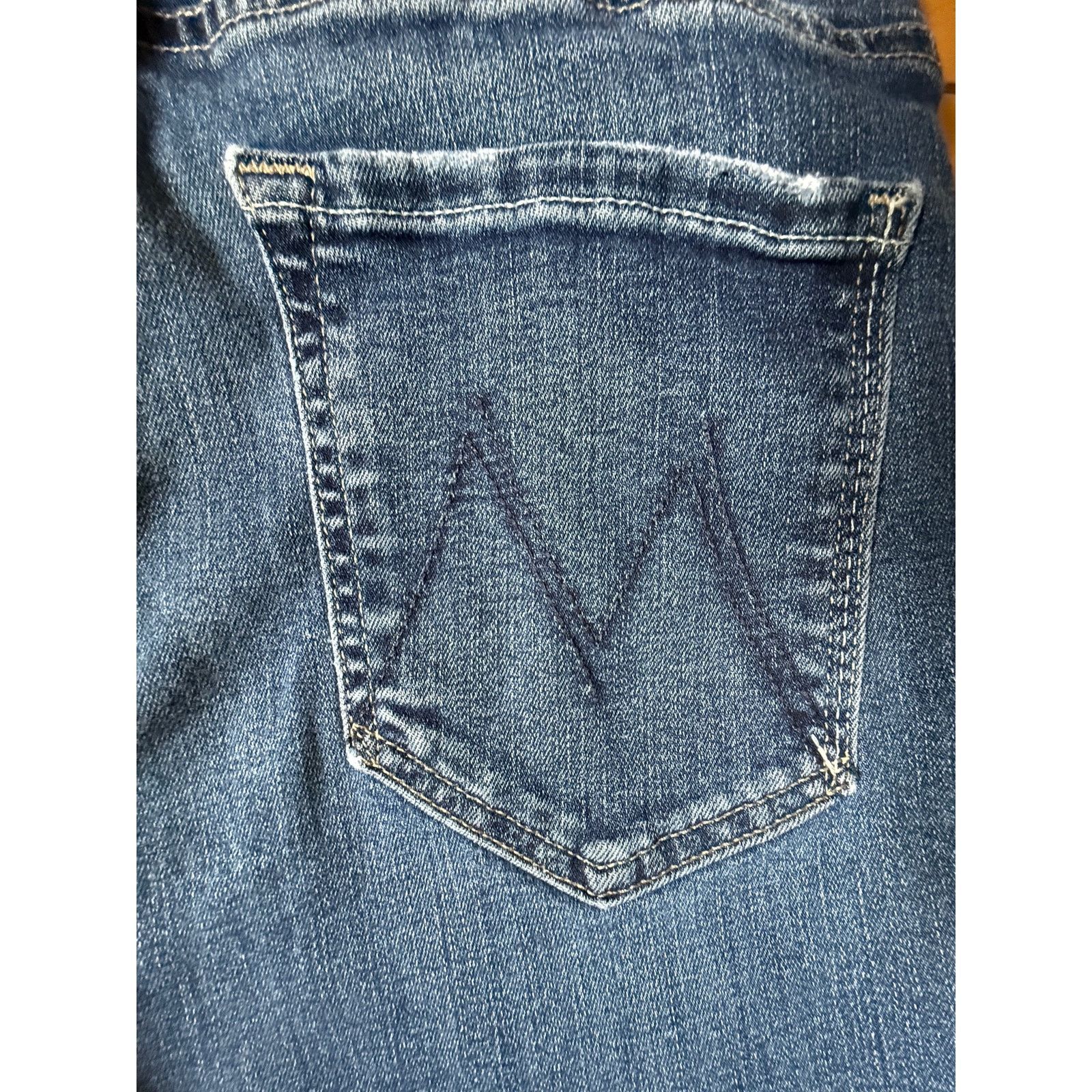 MOTHER MOTHER The Hustler Ankle Fray High Rise Flare Jeans Size 31 Size 31" - 4 Thumbnail