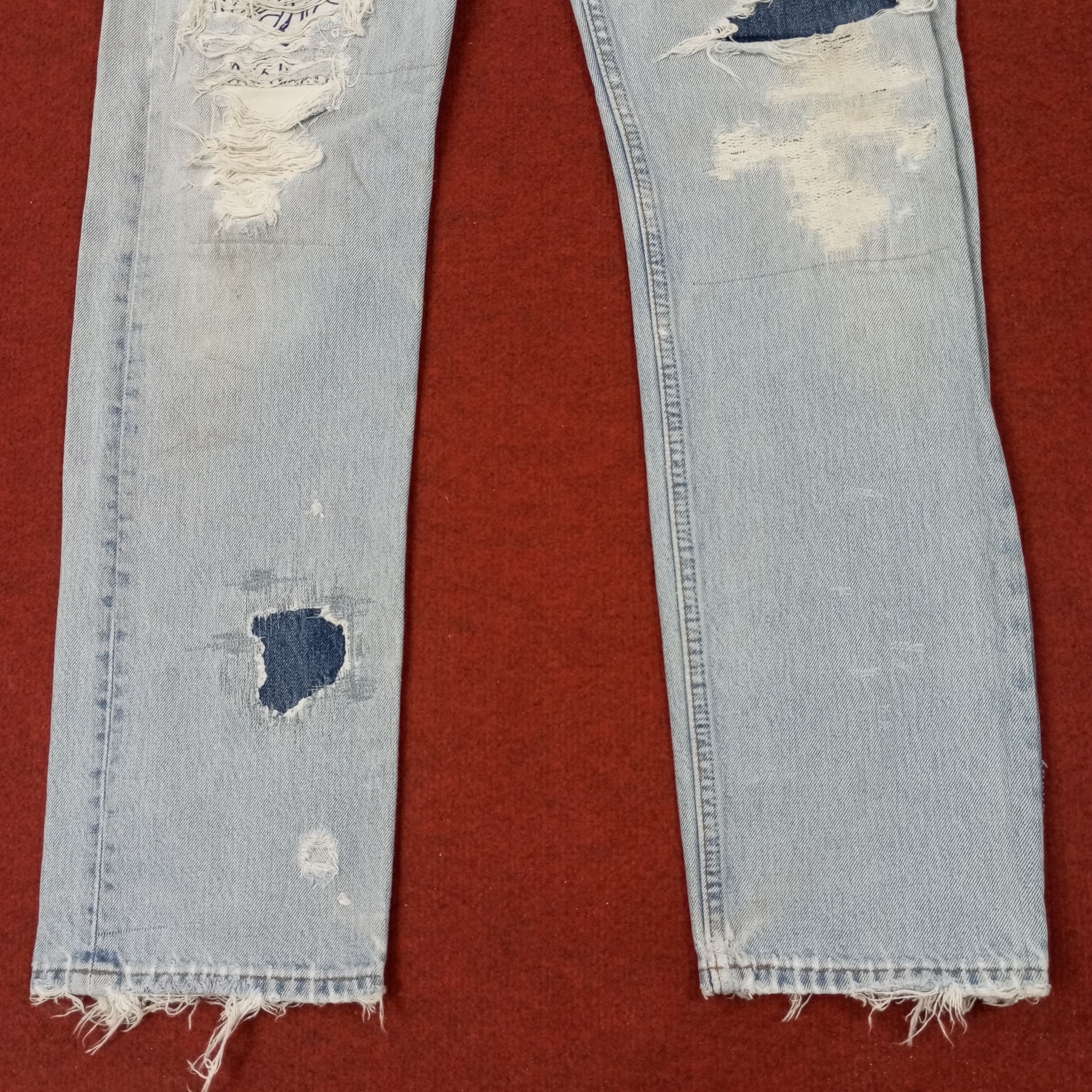 Levi's Levis Fashion Style Distressed Jeans c252n Size US 28 / EU 44 - 3 Thumbnail