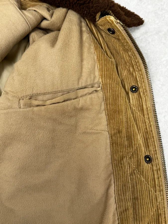 Dolce & Gabbana 2000s Dolce & Gabbana Beige Corduroy Brown Collar Jacket Size US M / EU 48-50 / 2 - 11 Thumbnail