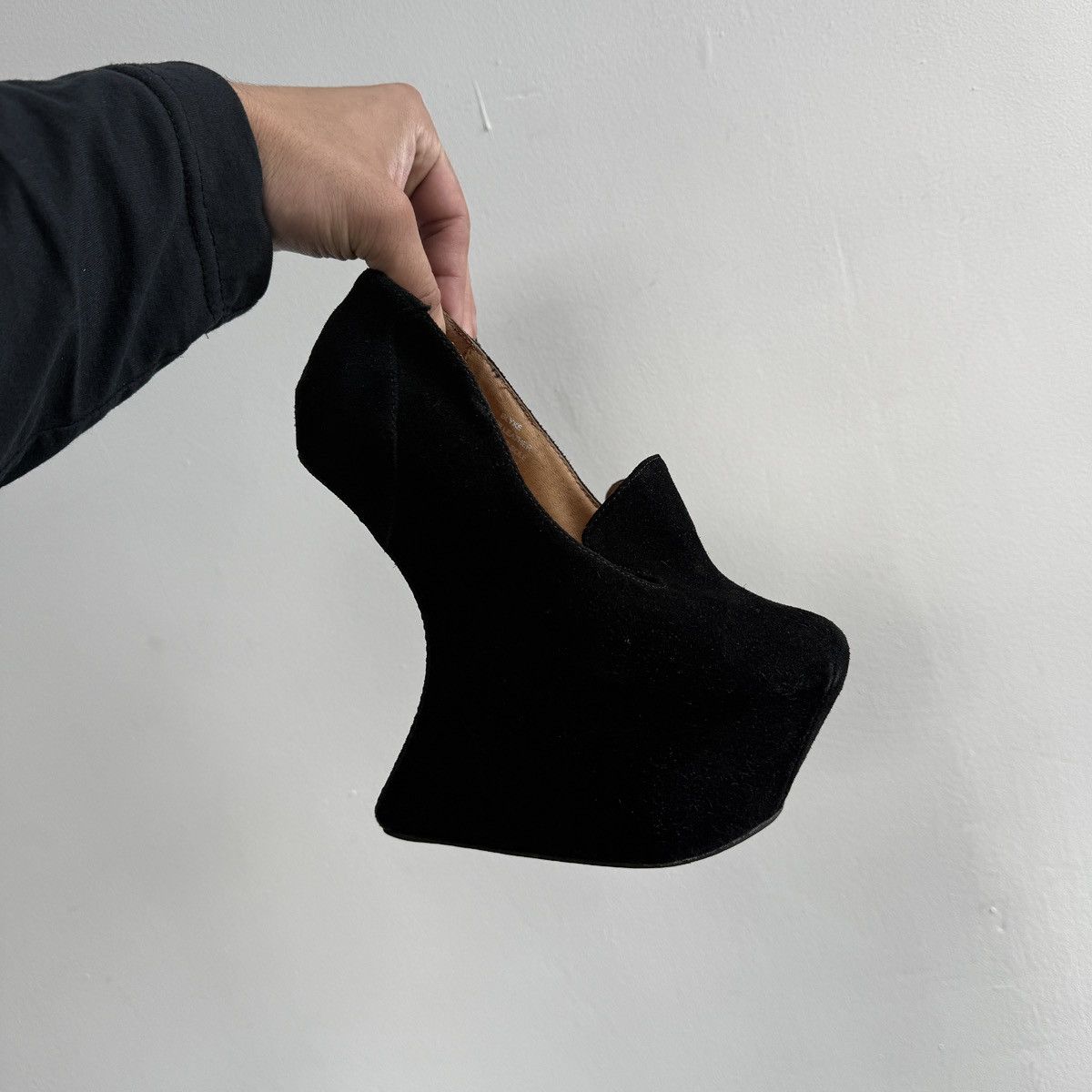 Jeffrey Campbell Jeffrey Campbell Platform Suede Glam Heels Shoes Size US 7 / IT 37 - 9 Thumbnail