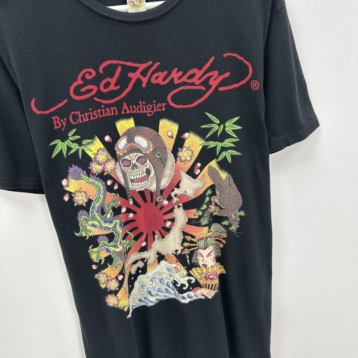 Christian Audigier Vintage 00s Ed Hardy Christian Audigier Japan sunshine tee Size US L / EU 52-54 / 3 - 4 Thumbnail