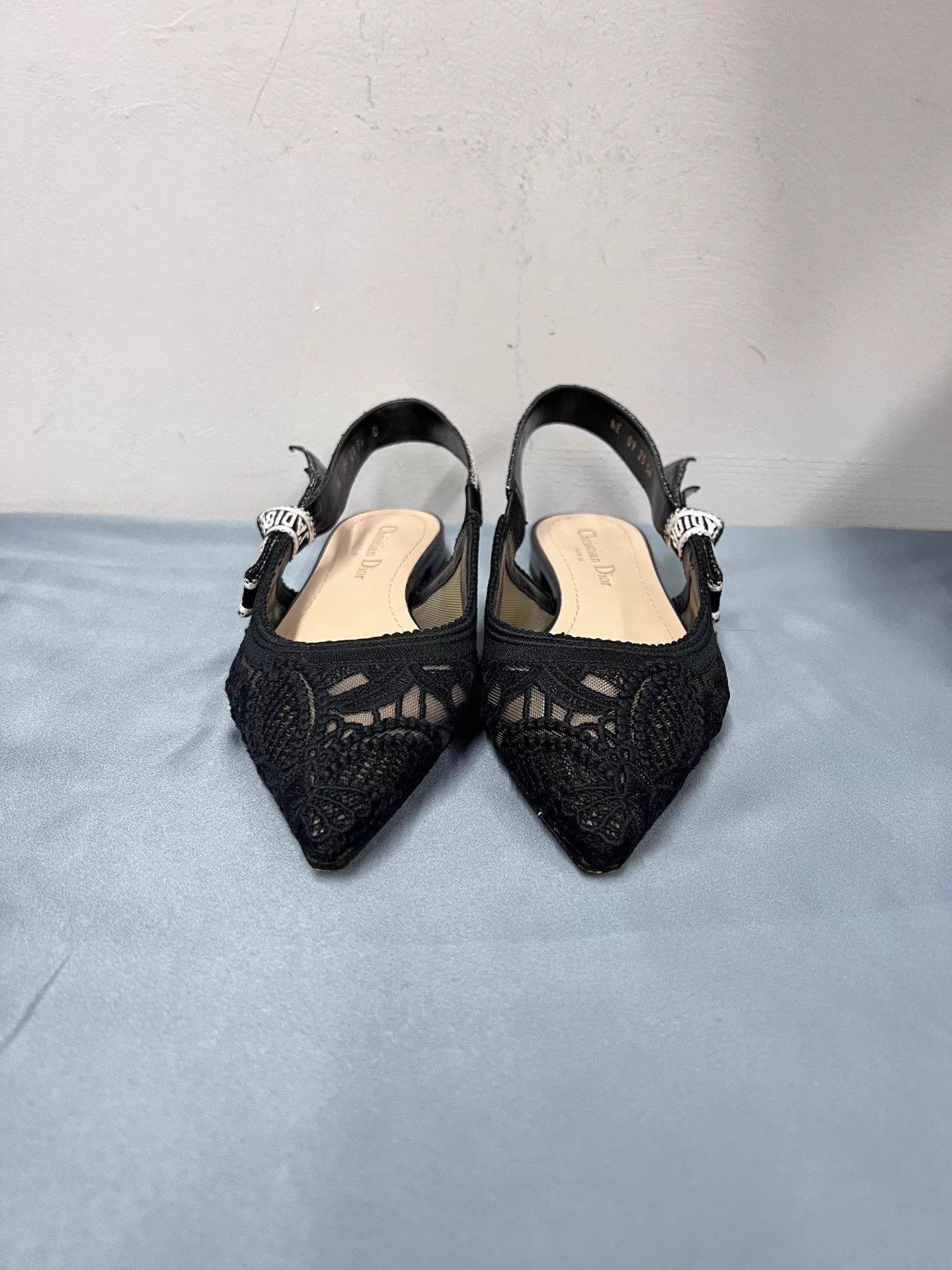 Dior Dior J'Adior Embroidered Pointed Toe Flat 36 MINT Size US 5.5 / IT 35.5 - 2 Thumbnail