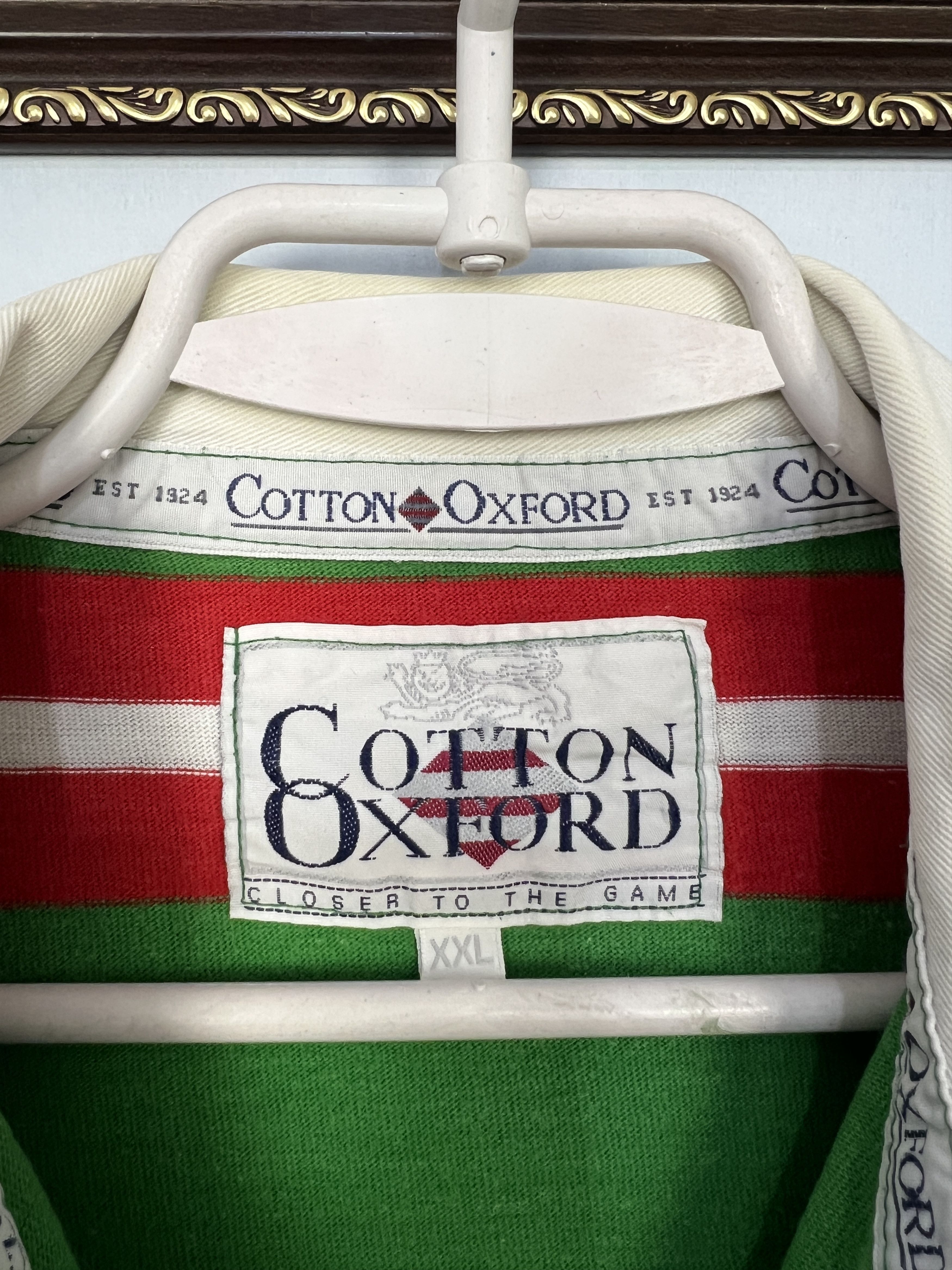 Vintage Vintage 90's Cotton Oxford Ebbw Vale Rugby Jersey Size US XXL / EU 58 / 5 - 7 Thumbnail