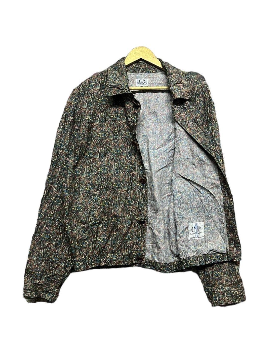 C.P. Company × Massimo Osti × Vintage Vtg🔥80’s Cp Company Persian/Paisley Printed Buttoned Jacket Size US M / EU 48-50 / 2 - 5 Thumbnail