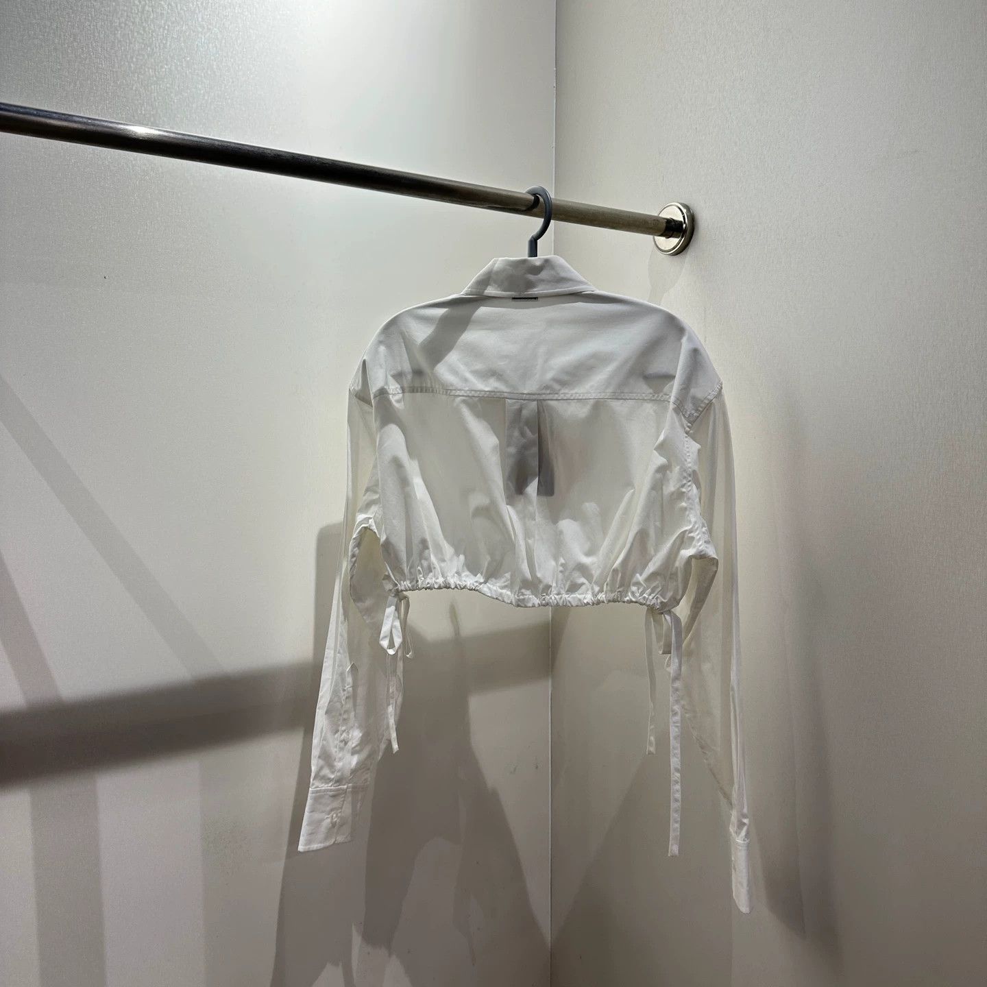 Alexander Wang Alexander Wang Apr765 Belted Waist Logo LS Shirt XS Size XS / US 0-2 / IT 36-38 - 2 Thumbnail