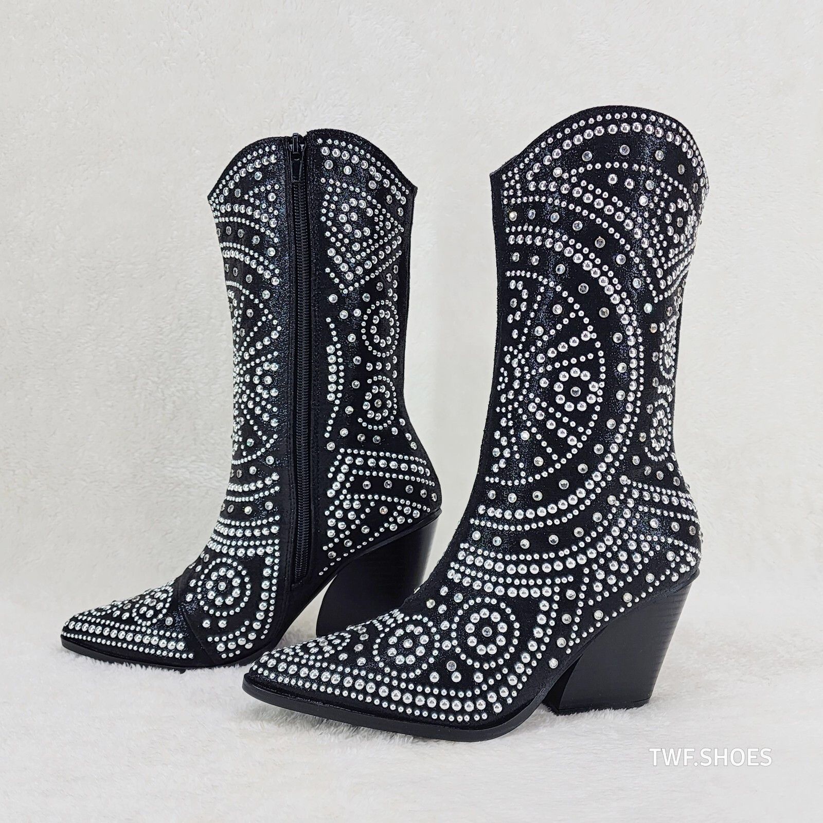 Other Country Scandal Studs Rhinestones Decked Out Western Cowgirl Size US 11 / IT 41 - 7 Thumbnail