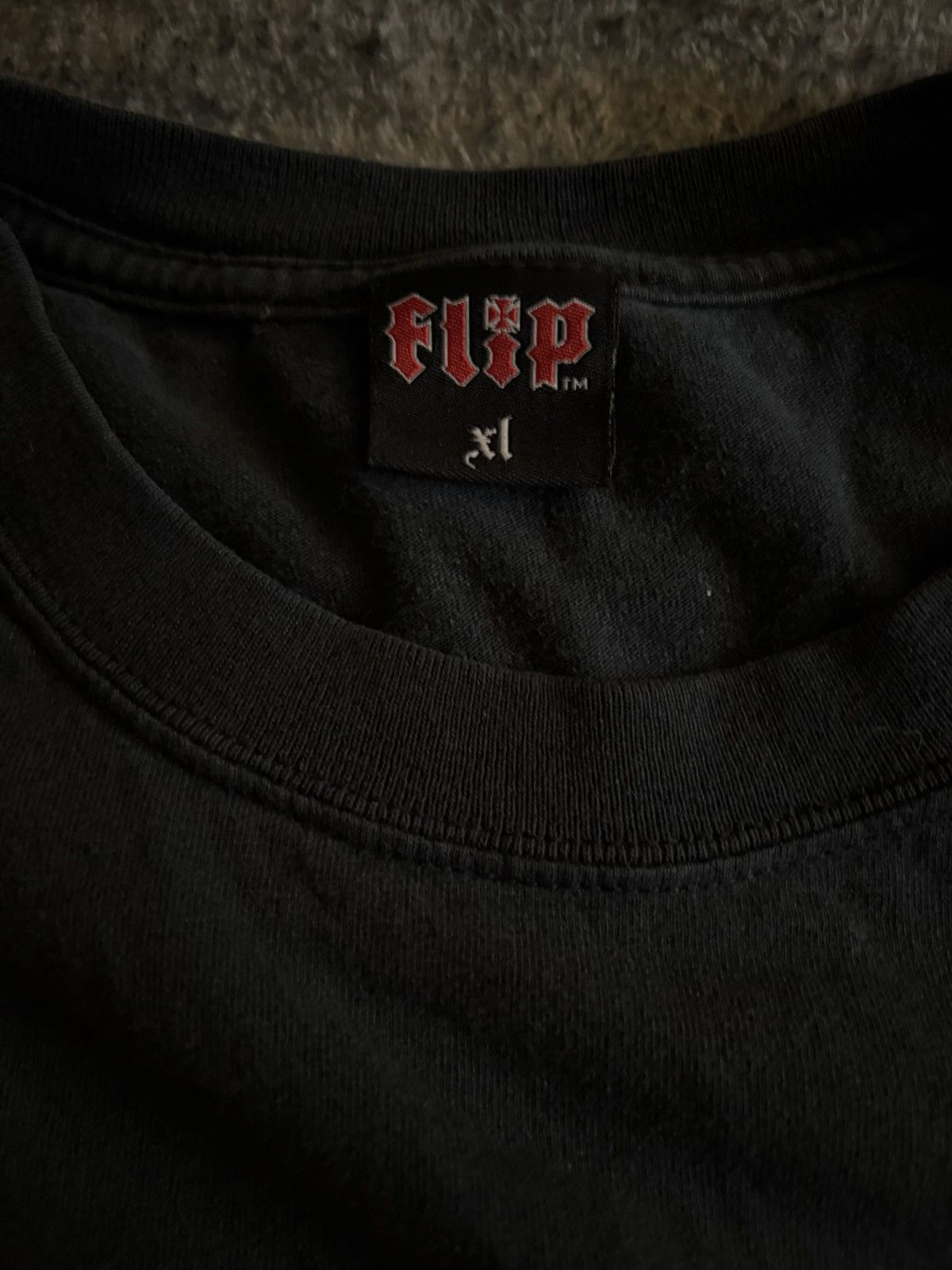 Affliction × Flip Skateboards Vintage Dark Blue Y2K “Flip Skateboards” XL T-Shirt Size US XL / EU 56 / 4 - 2 Thumbnail