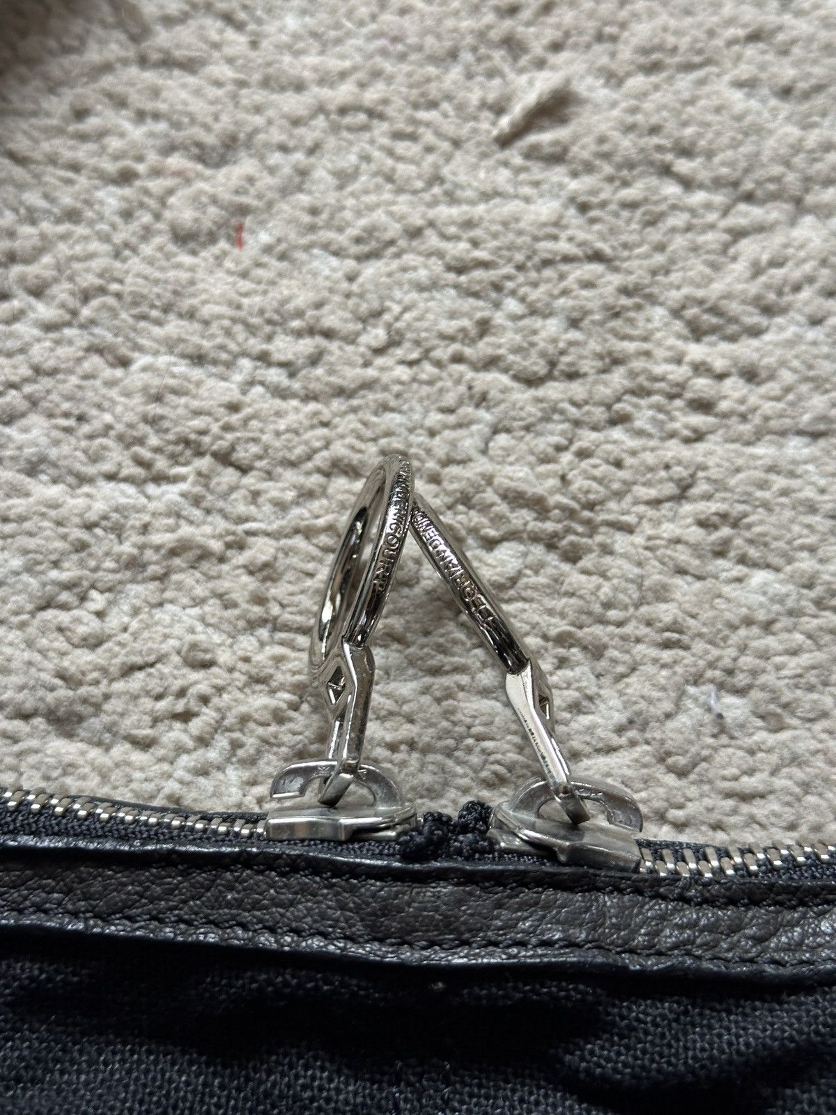 Comme des Garcons Homme Plus 2000s Florian Denicourt Black Leather & Linen Tote Bag Size ONE SIZE - 4 Thumbnail