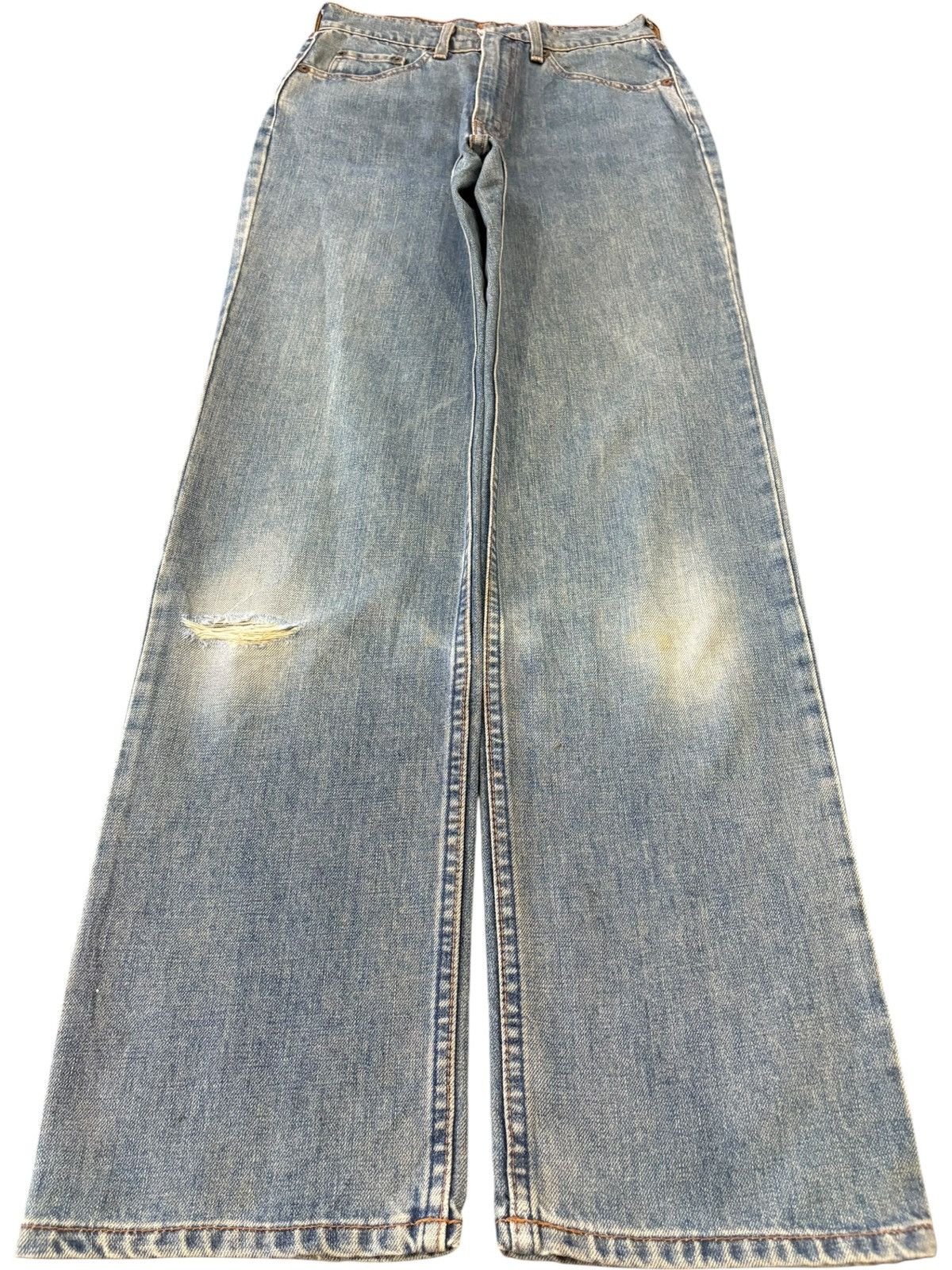 Levi's Vintage 90s Levis 519 Blue Wash Distressed Loose Jeans Size US 27 - 1 Thumbnail