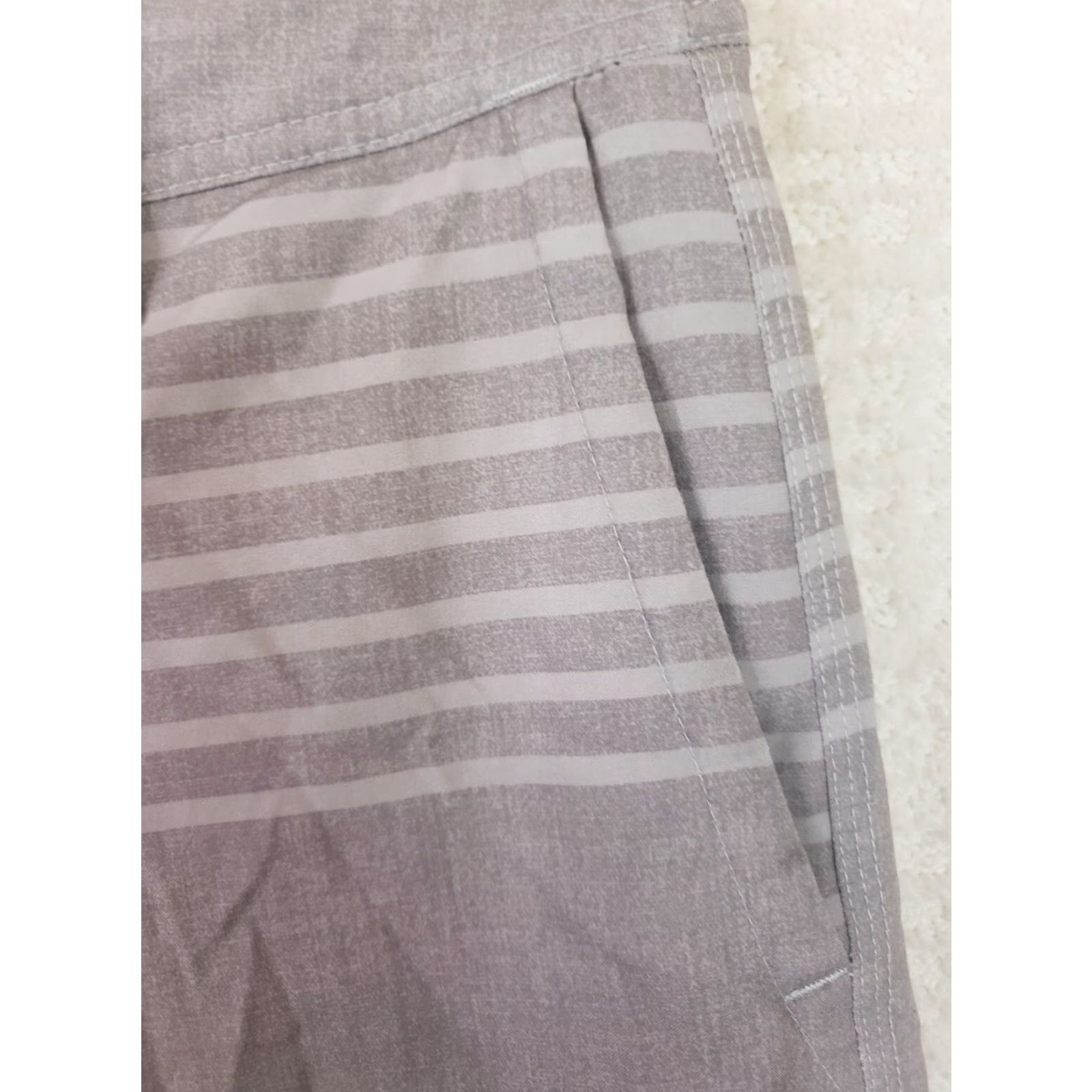 Hang Ten Hang Ten Board Shorts Mens Size 30 Beige Striped Chino Size US 30 / EU 46 - 6 Thumbnail