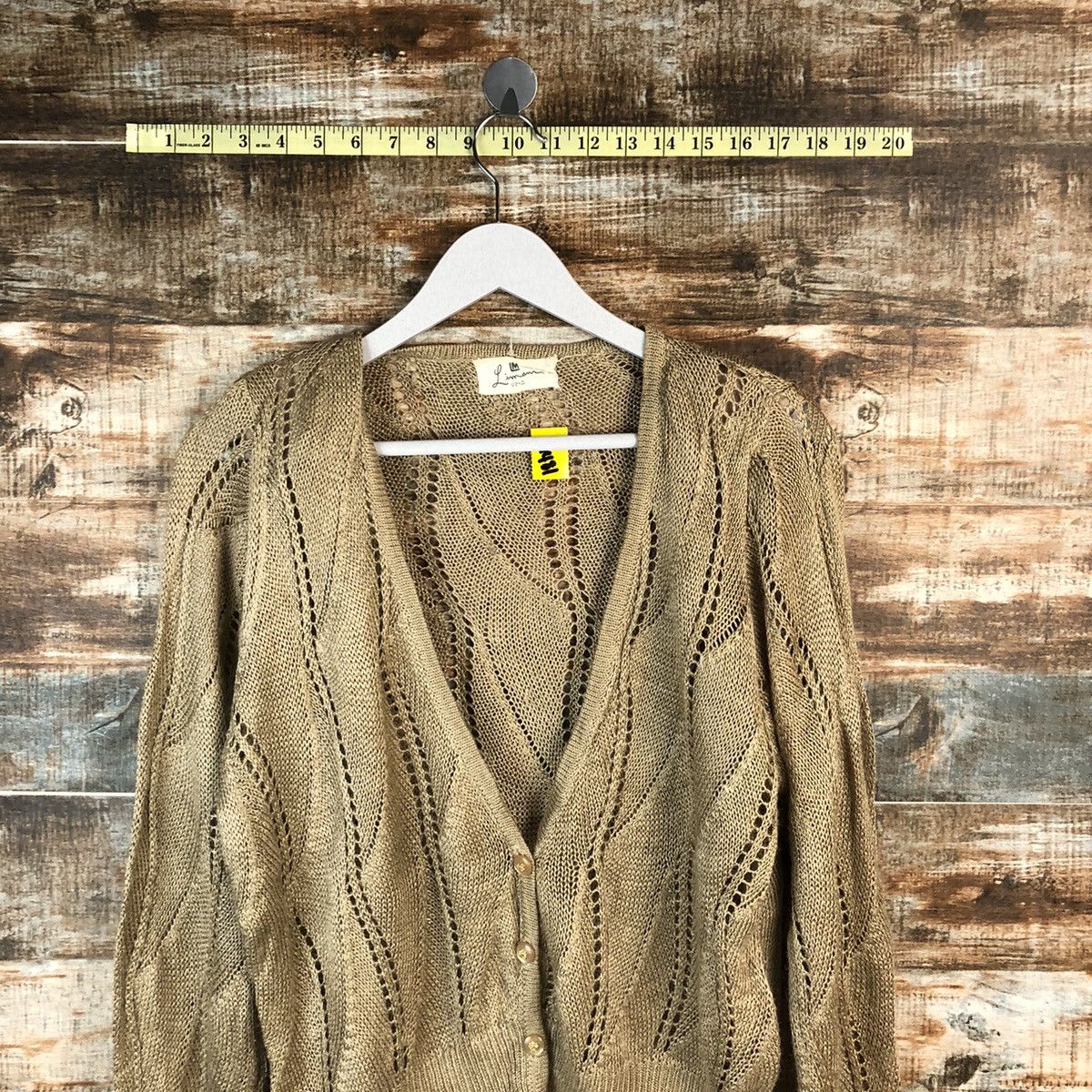 Japanese Brand Limanim japan vintage Black Cardigan Knitwear #A1481 Size US M / EU 48-50 / 2 - 2 Thumbnail