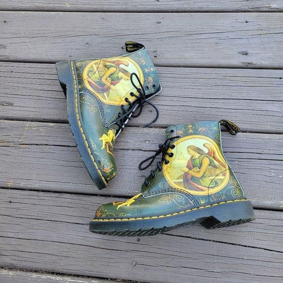 Dr. Martens Dr Martens Giovanni Di Paolo Green Leather Museum Collection Size US 9 / IT 39 - 2 Thumbnail