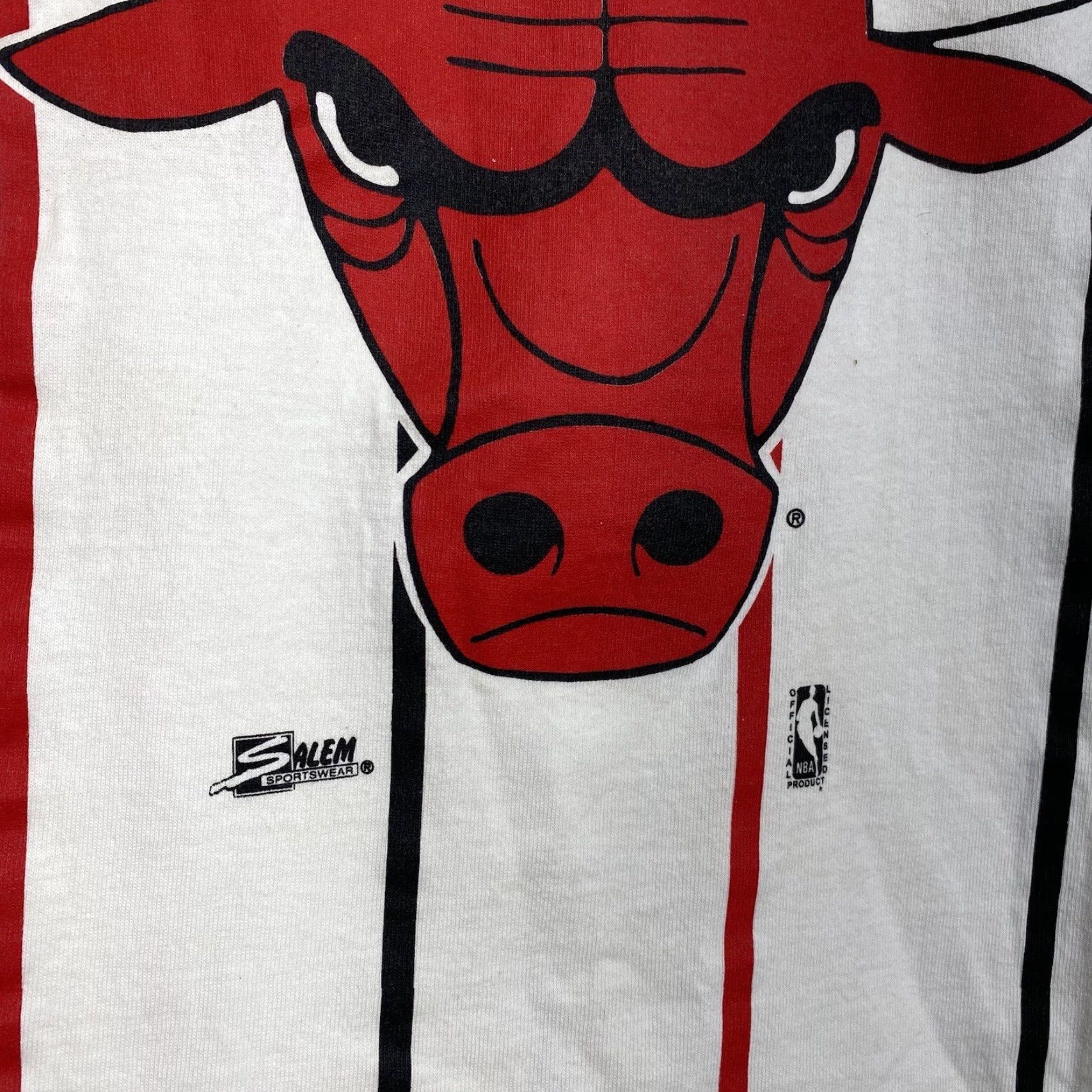 Vintage VINTAGE Chicago Bulls Shirt Mens XL White 1990s Graphic Tee Sportswear Jersey Single Stitch Extra Large Size US XL / EU 56 / 4 - 3 Thumbnail