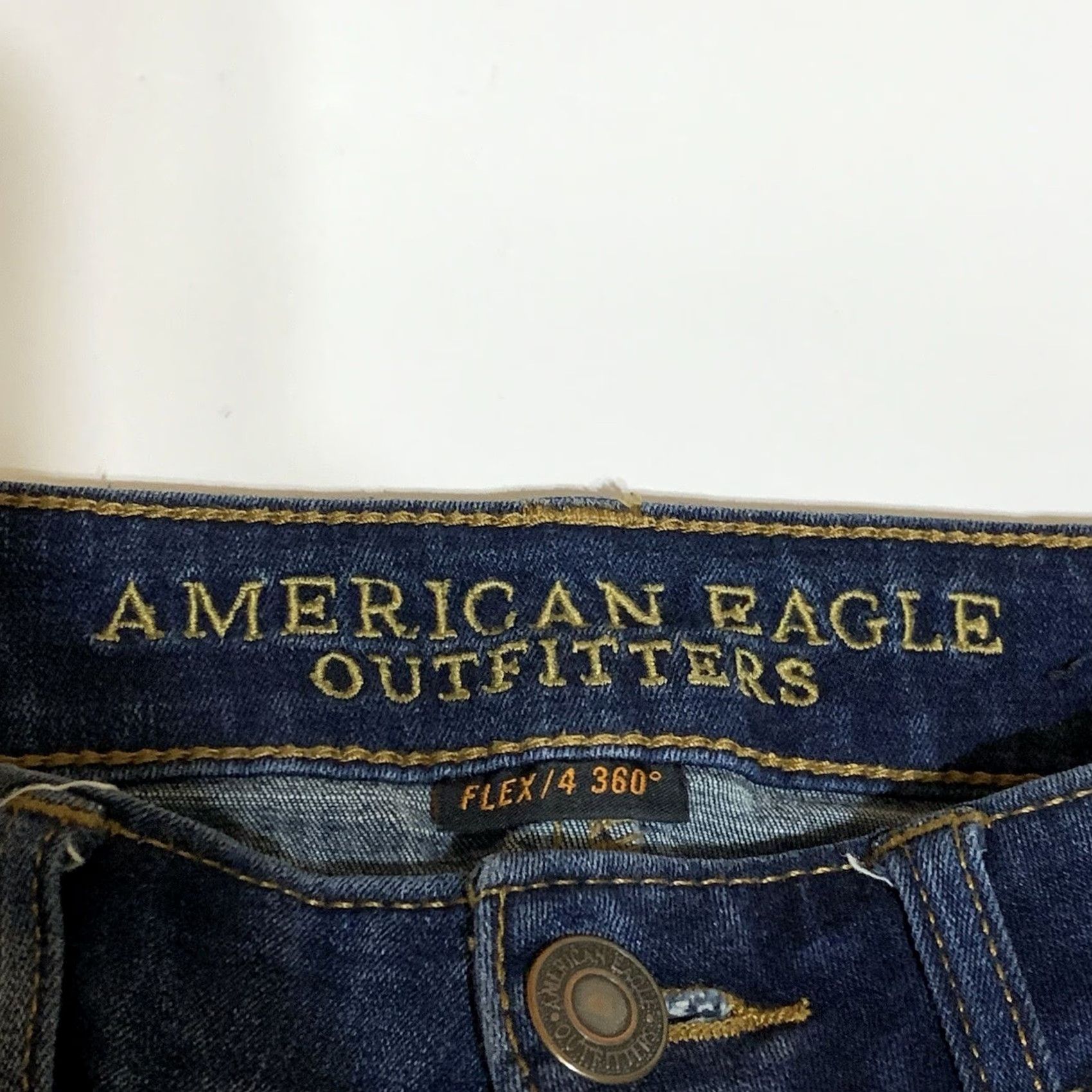 American Eagle Outfitters American Eagle Jeans Men 28x29 Slim Straight Leg Flex 4 360 Blue Denim Size US 28 / EU 44 - 7 Thumbnail