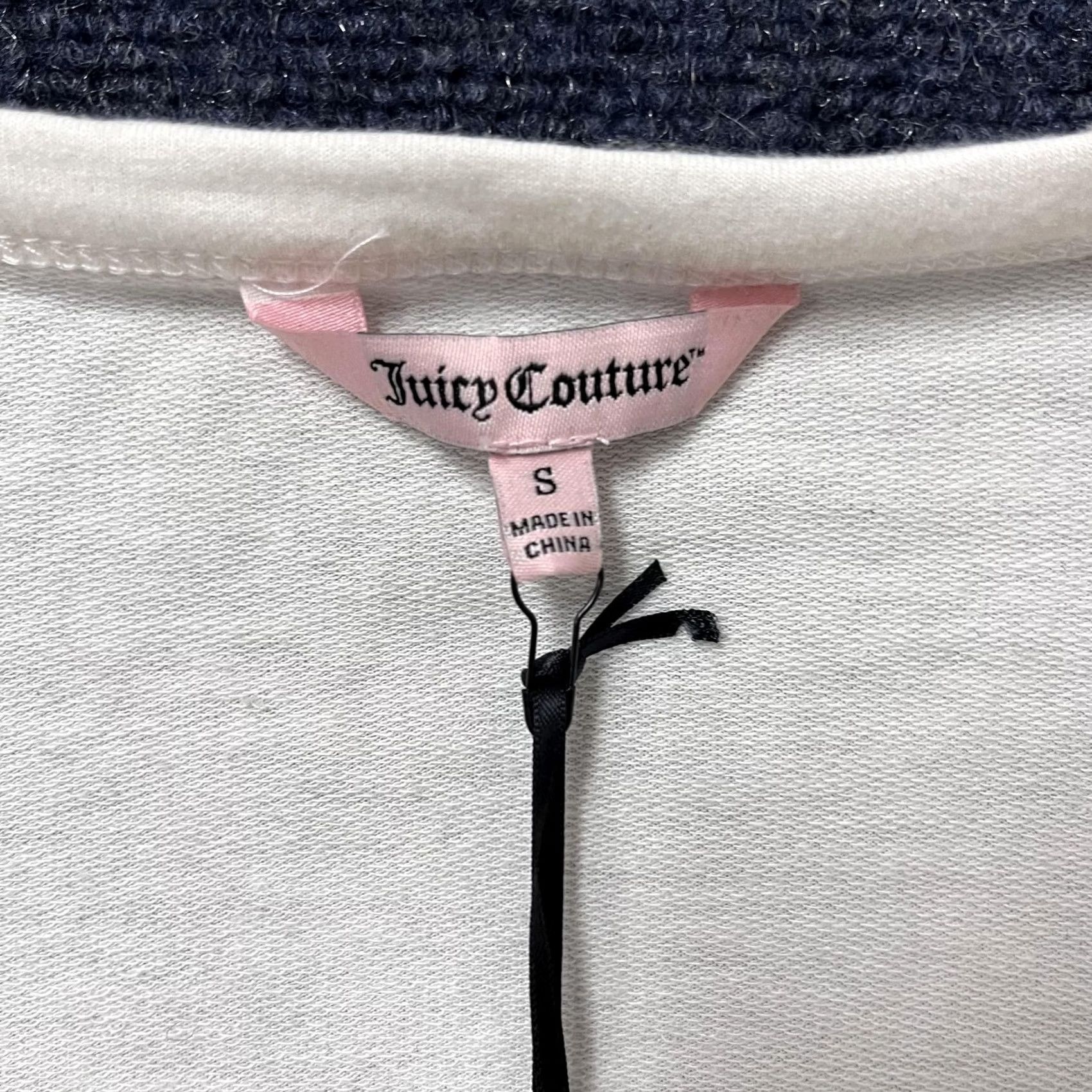 Juicy Couture Juicy Couture Shirt Womens Small White Crew Neck Raglan Long Sleeve Top Size S / US 4 / IT 40 - 2 Thumbnail