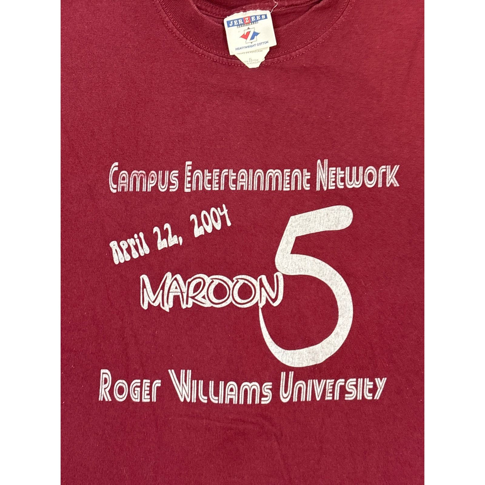 Jerzees 2004 Rare Early Maroon 5 All Access Roger Williams U XL Size US XL / EU 56 / 4 - 2 Thumbnail