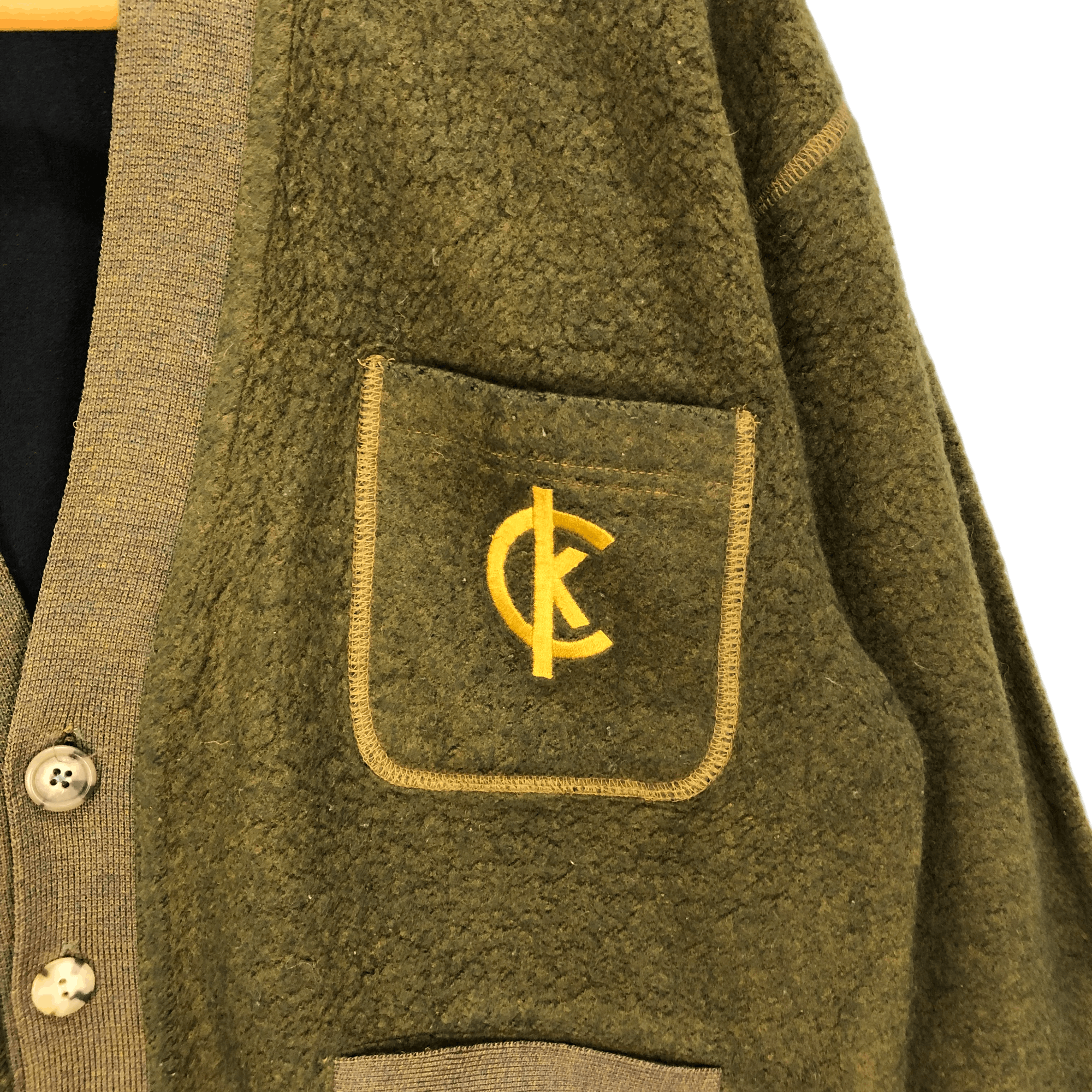Calvin Klein Vintage Calvin Klein Sport CK Logo Fleece Cardigan #5320-184 Size US M / EU 48-50 / 2 - 3 Thumbnail