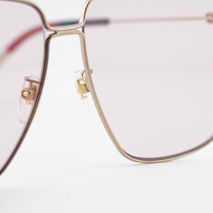 Gucci Gucci GG0394S 004 Women Sunglasses Gold Square Frame Size ONE SIZE - 6 Thumbnail