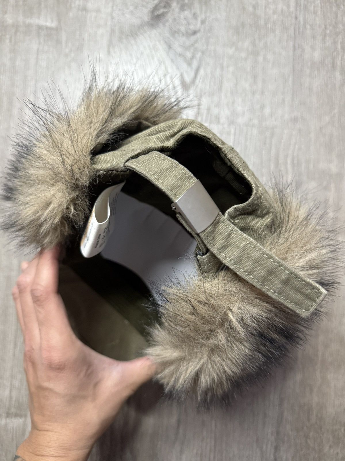 Trendt Vision Trendt Vision Olive Fur Cap Size ONE SIZE - 3 Thumbnail