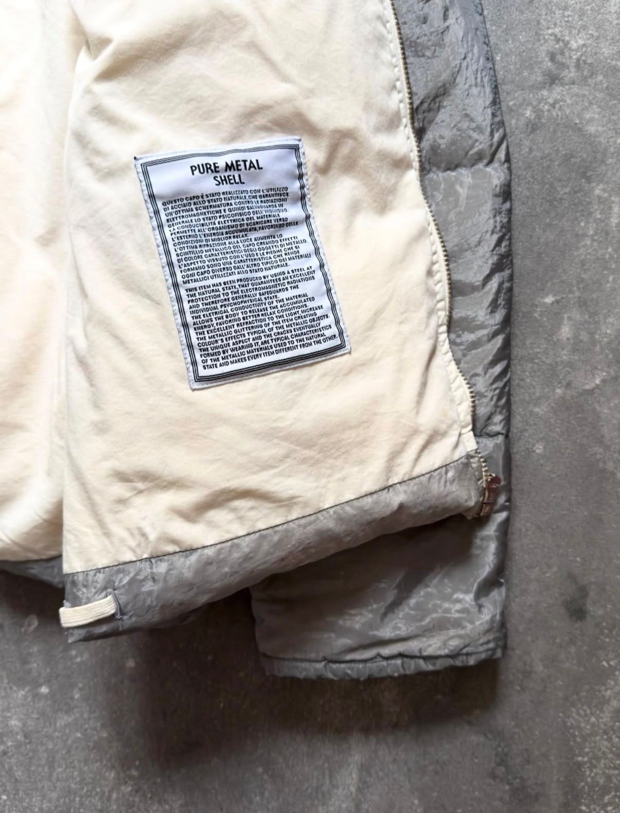 Stone Island Stone Island AW00 Raso Pure Metal Shell Jacket Size US XL / EU 56 / 4 - 11 Thumbnail