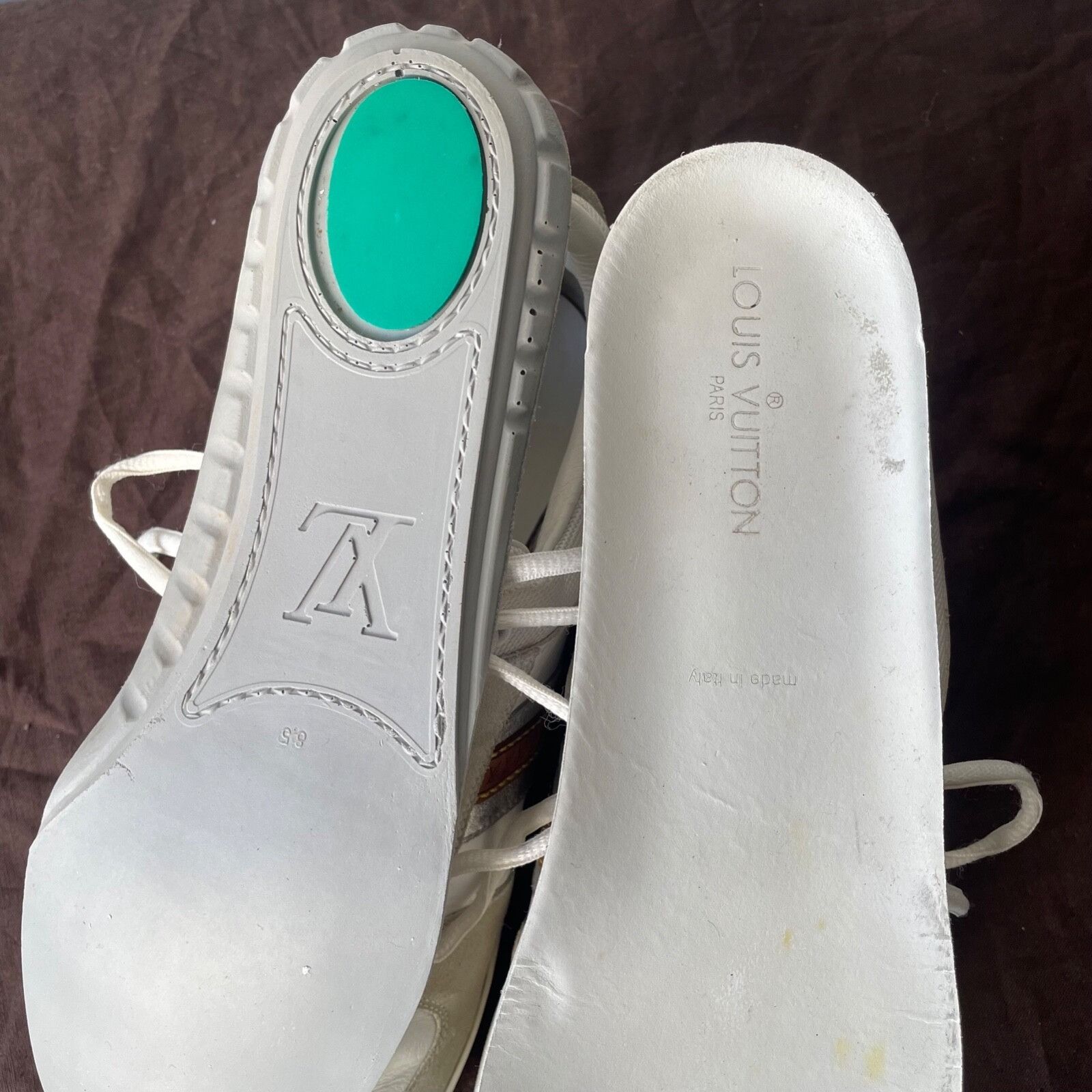 Louis Vuitton Louis Vuitton Leather Sneakers 8950AC Size US 9 / EU 42 - 11 Thumbnail