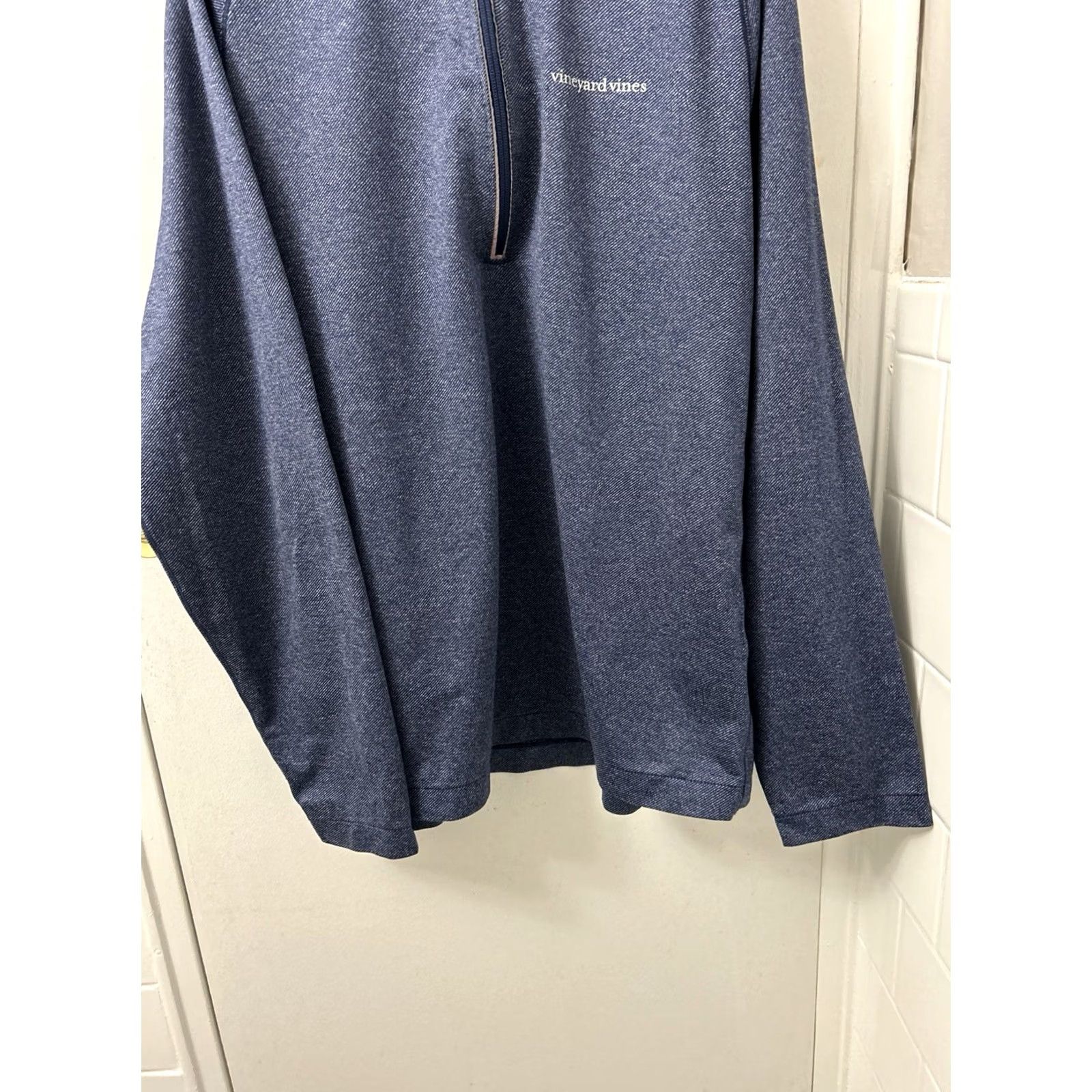 Vineyard Vines Vineyard Vines Performance 1/4 Zip Mens Large Blue Pullover Jacket Long Sleeve Pocket Size US L / EU 52-54 / 3 - 3 Thumbnail