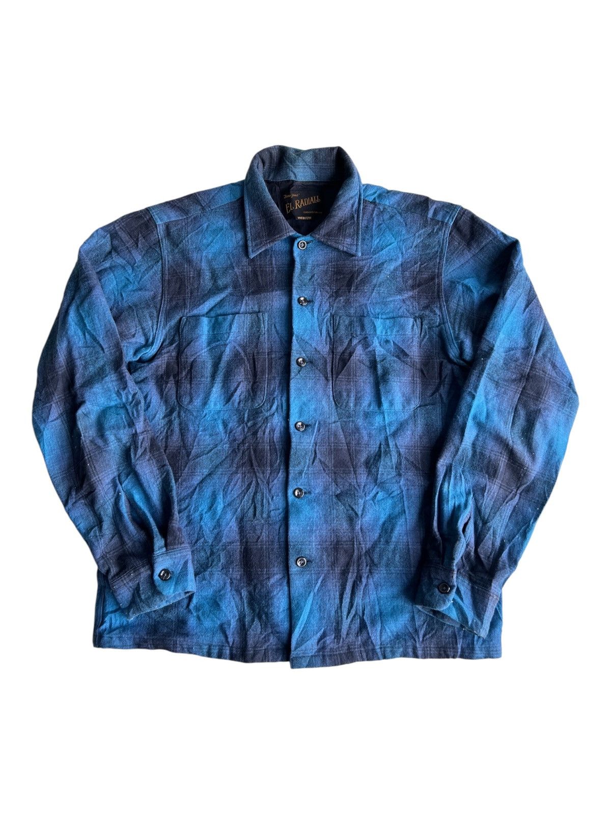 Japanese Brand × Wacko Maria AW12 El Radial Japan Beautiful Shadow Plaid Boxy Fit Flannel Size US M / EU 48-50 / 2 - 1 Thumbnail