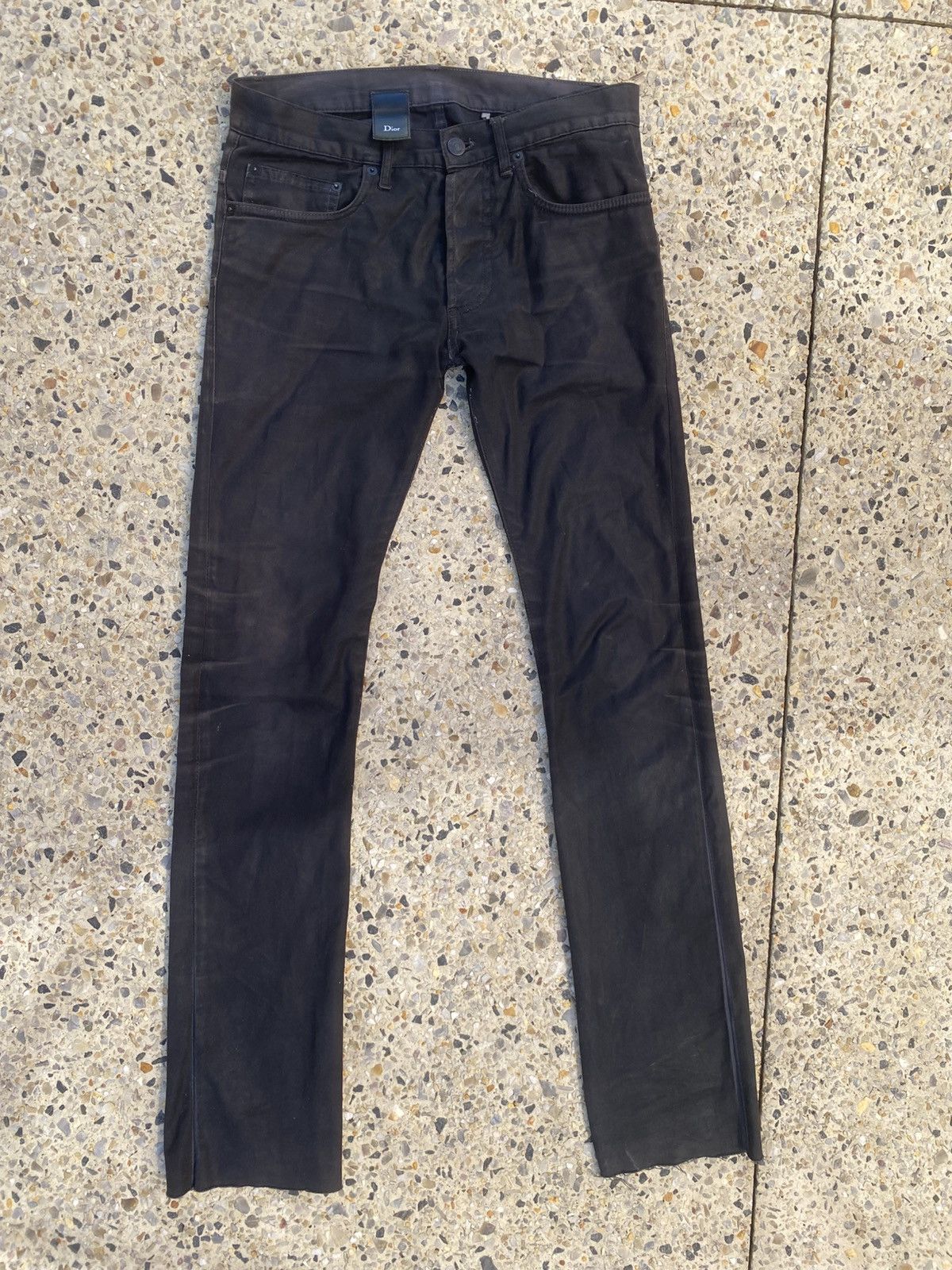 Dior Dior Homme AW08 Black Waxed Denim | Grailed