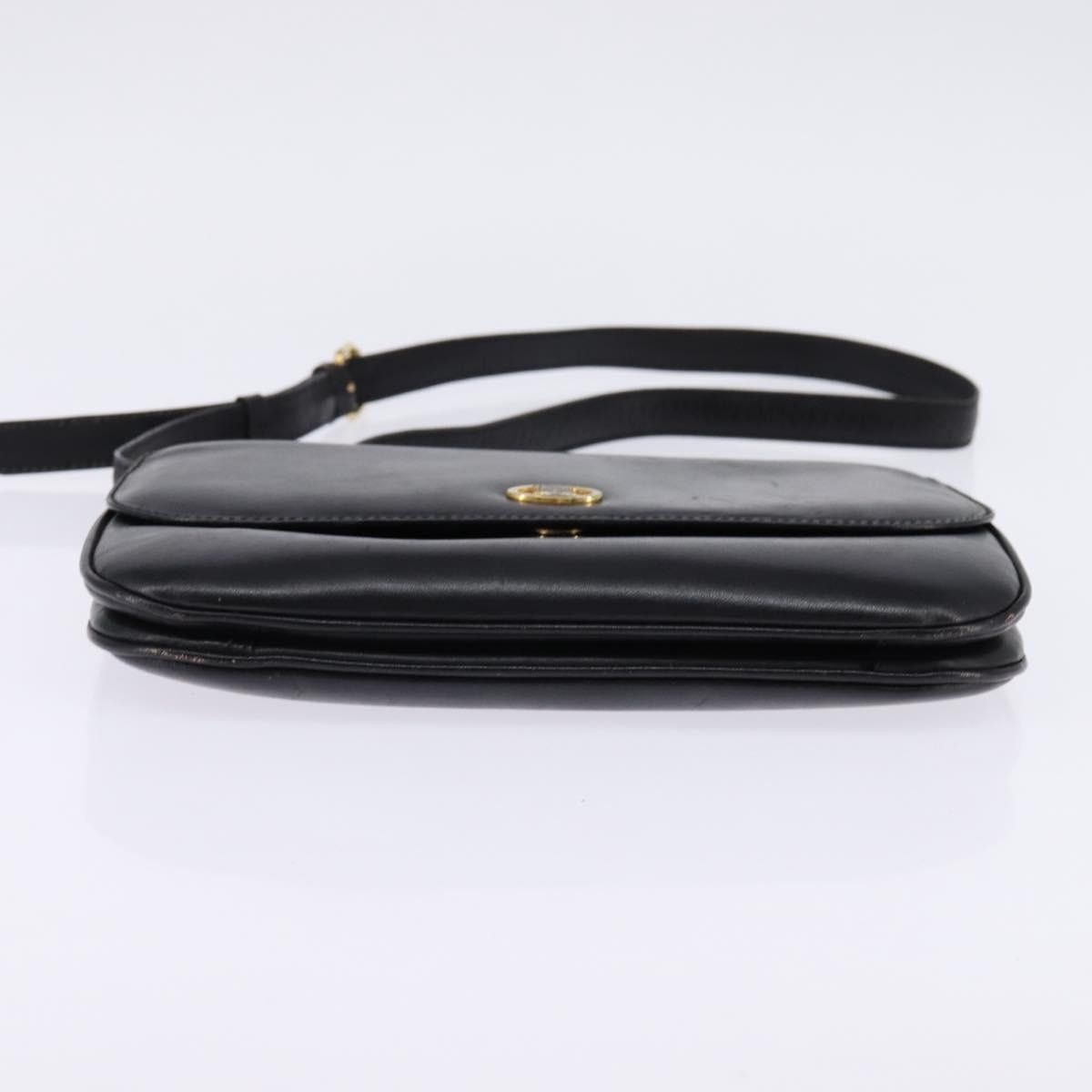 Celine CELINE Shoulder Bag Leather Black Gold Size ONE SIZE - 9 Thumbnail