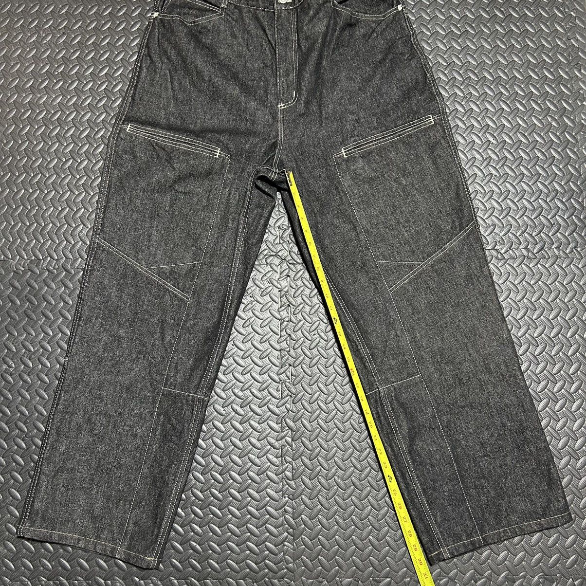Ruff Ryders × Vintage Ruff Ryders Dirty Denim Cargo Jeans DMX Y2K Sz 38 Dark Wash Size US 38 / EU 54 - 8 Thumbnail
