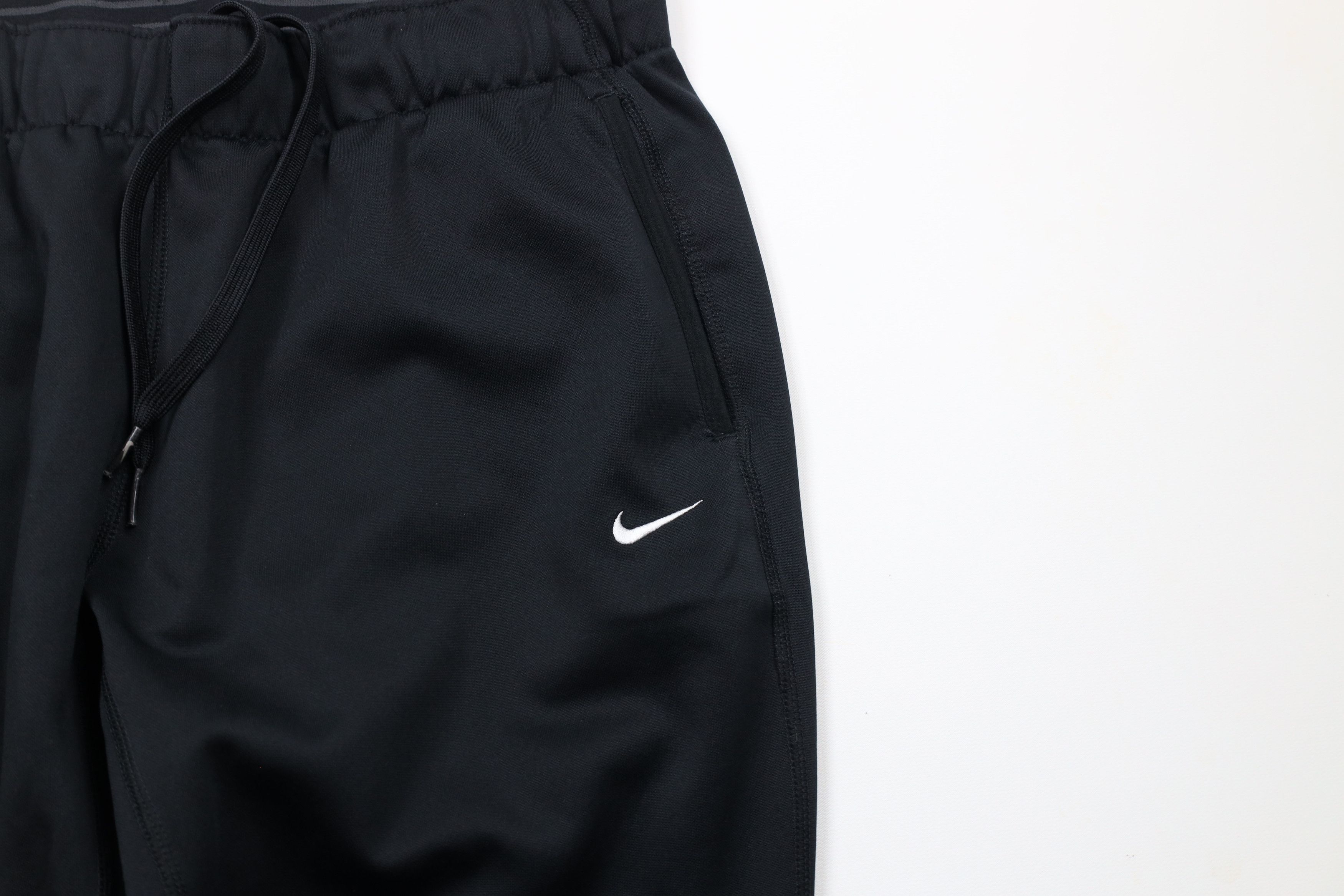 Nike × Vintage Vintage Nike Scott Mini Swoosh Wide Leg Sweatpants Black Size US 34 / EU 50 - 7 Thumbnail