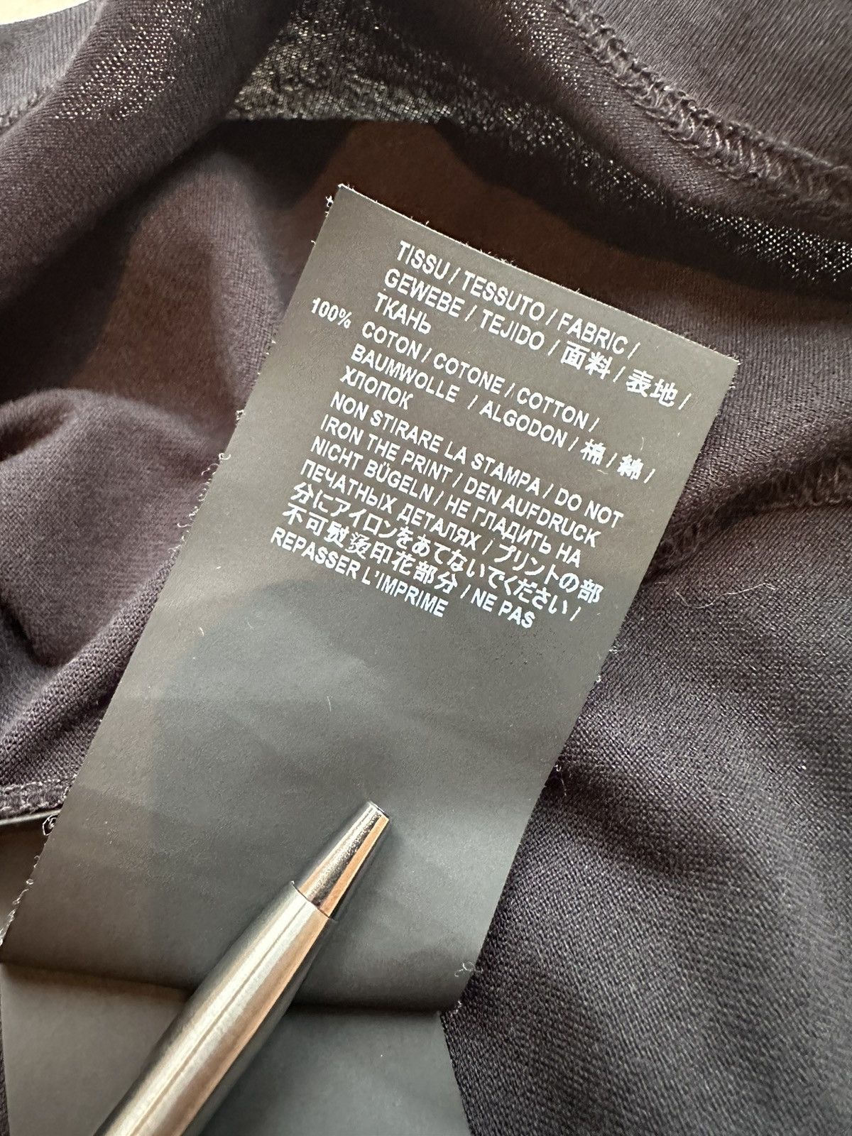 Saint Laurent Paris $550 Saint Laurent Rive Gauche black logo t shirt M Size US M / EU 48-50 / 2 - 18 Thumbnail