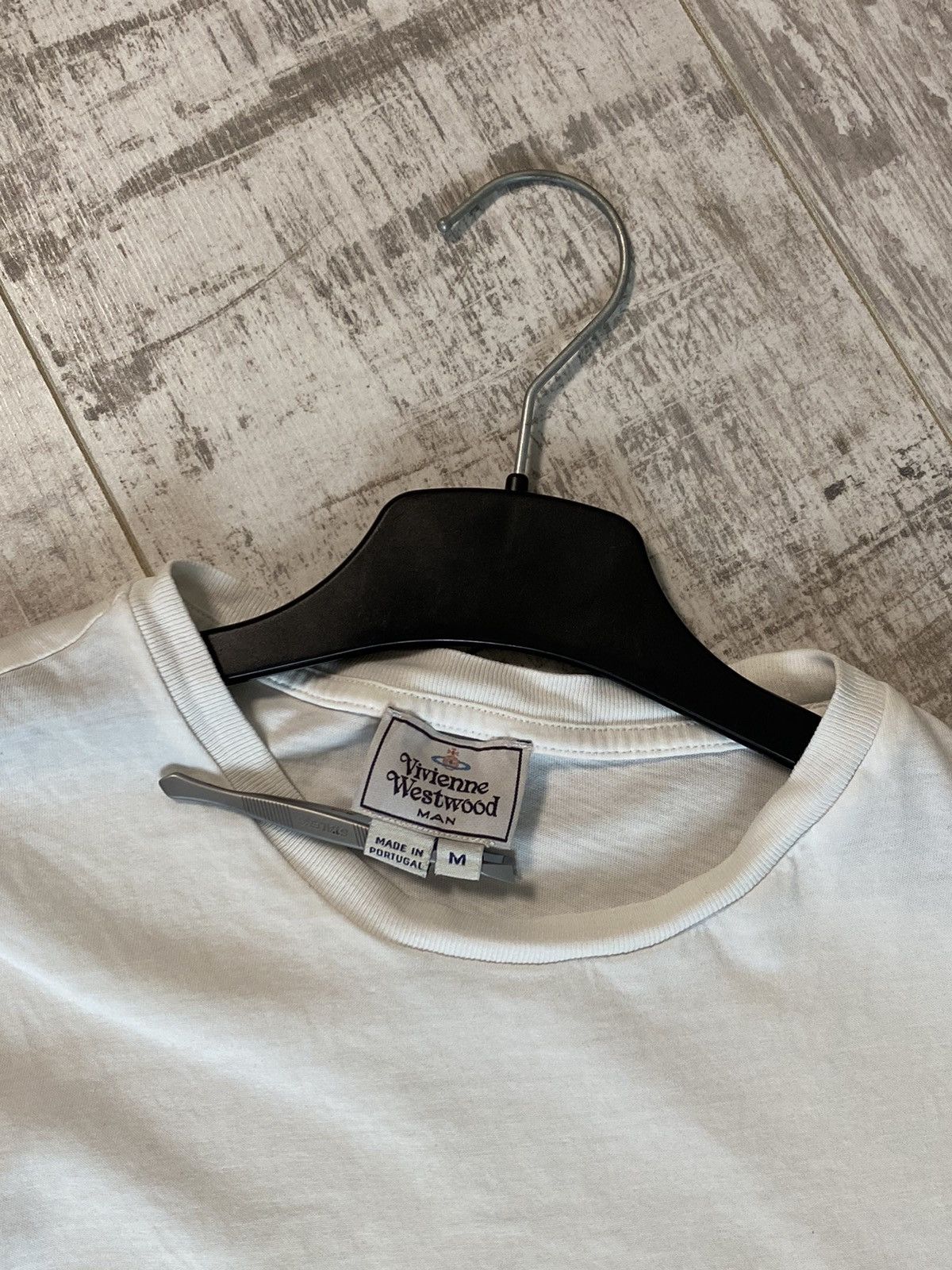 Vivienne Westwood 👀VIVIENNE WESTWOOD LOGO T-SHIRT WHITE Size US M / EU 48-50 / 2 - 6 Thumbnail