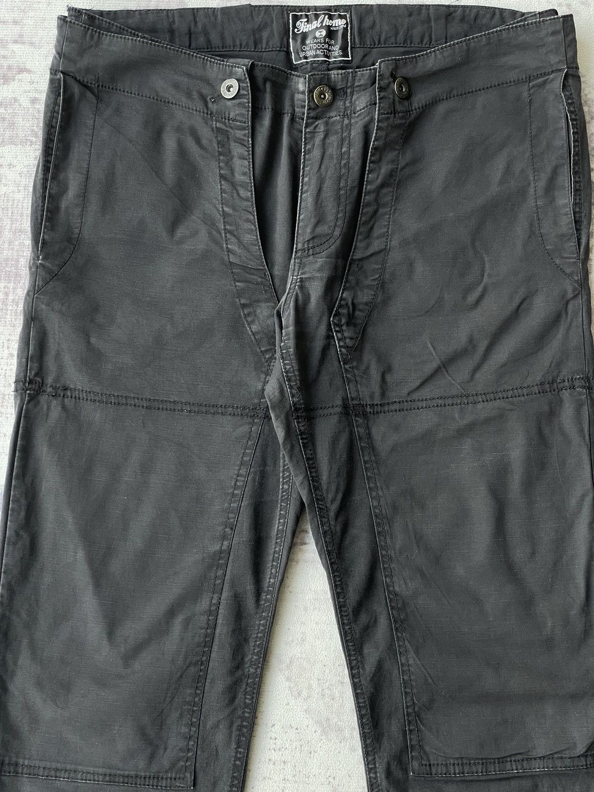 Final Home Vintage Final Home Issey Miyake Black Tactical Pants Size US 36 / EU 52 - 2 Thumbnail