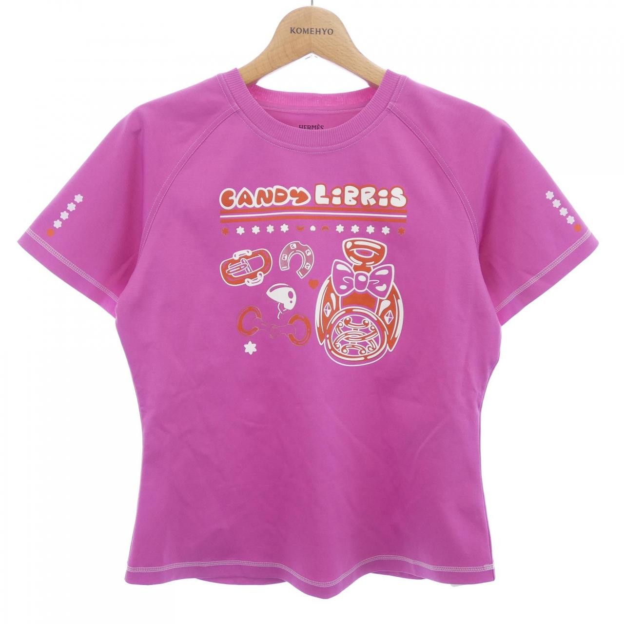 Hermes Hermes Hermes CANDY LIBRIS38 T-shirt Textile T-Shirts DUTY FREE for USA Size ONE SIZE - 1 Thumbnail