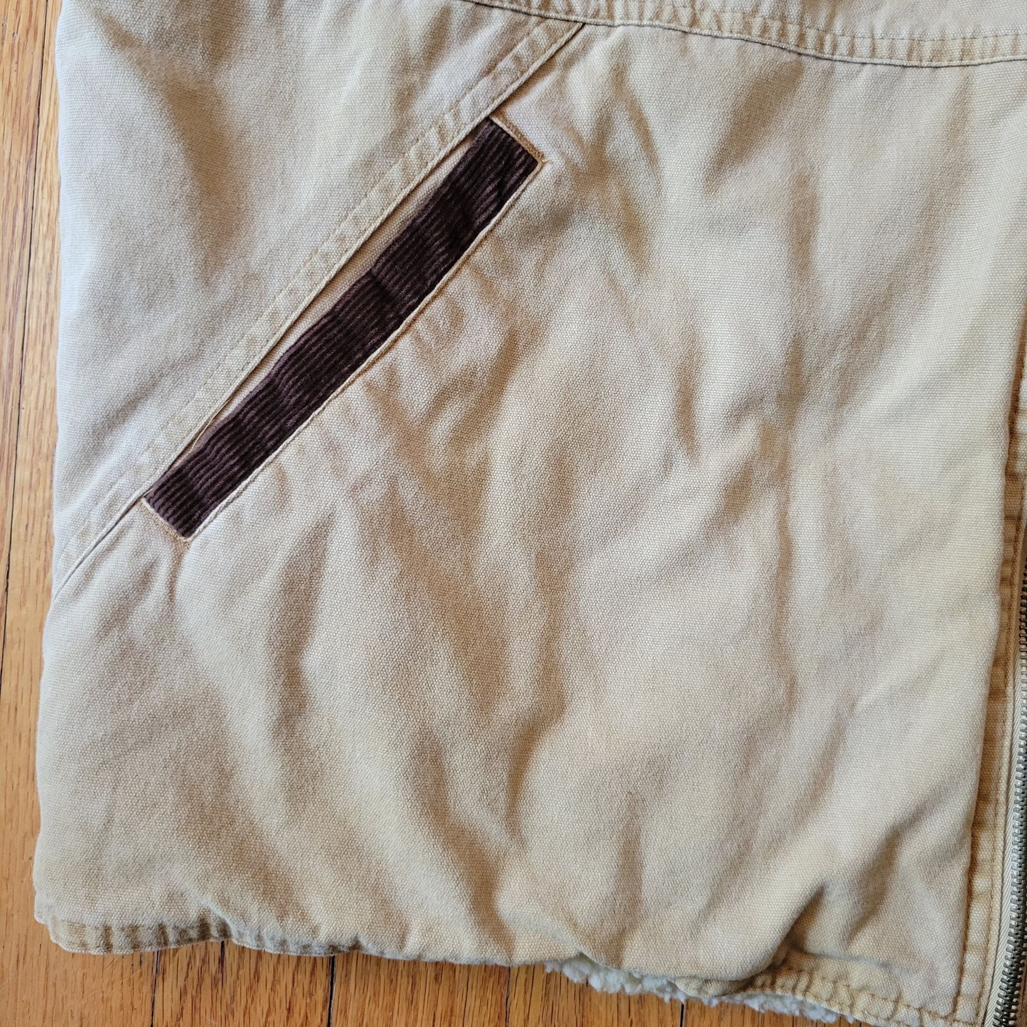 Wrangler Wrangler Hero Sherpa Lined Tan Canvas Vest XL Work Barn Chor Size US XL / EU 56 / 4 - 8 Thumbnail