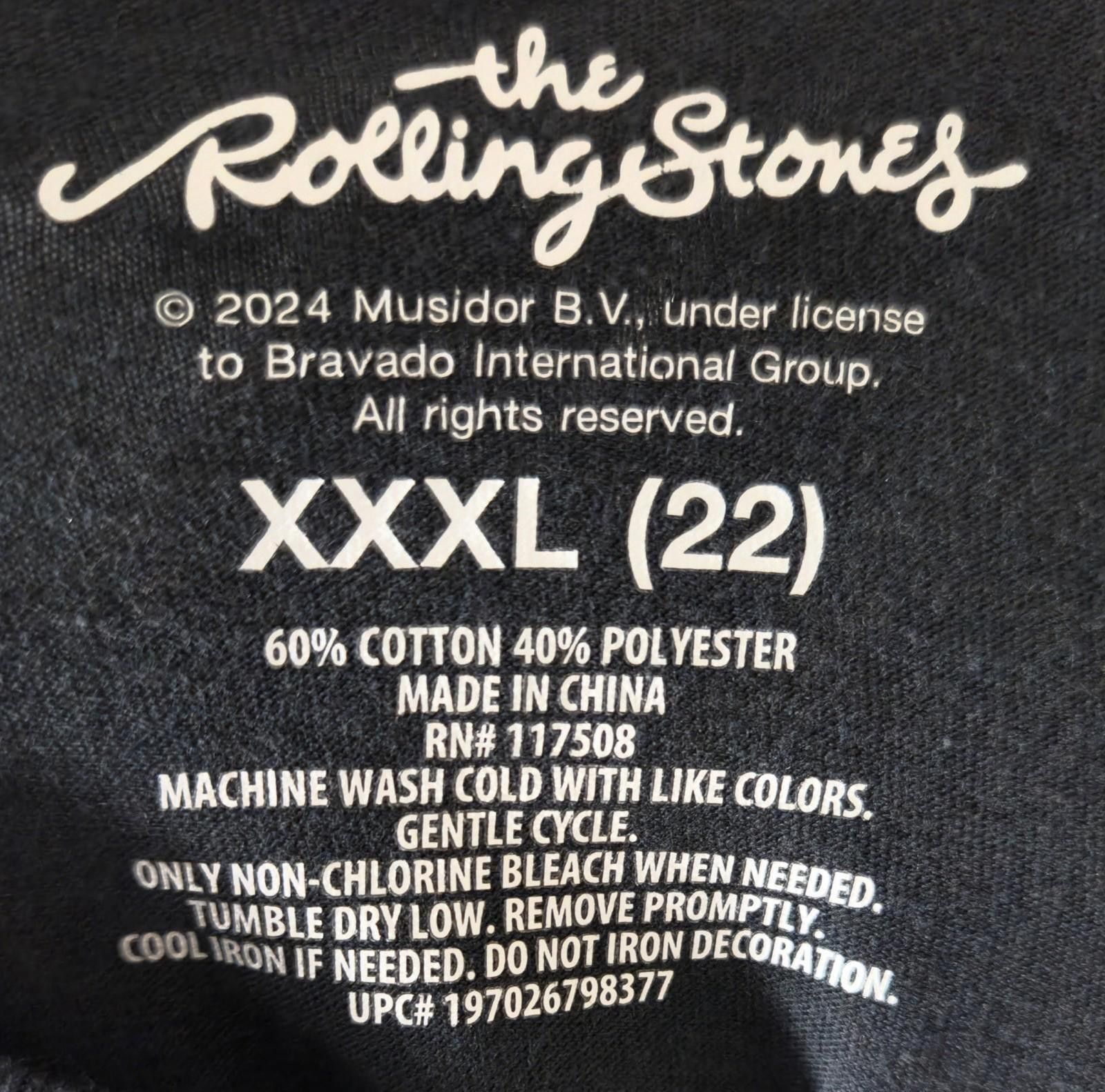 The Rolling Stones The Rolling Stones Band XXXL Black 2024 Bravado Tour ’76 #2 Size US XXL / EU 58 / 5 - 3 Thumbnail