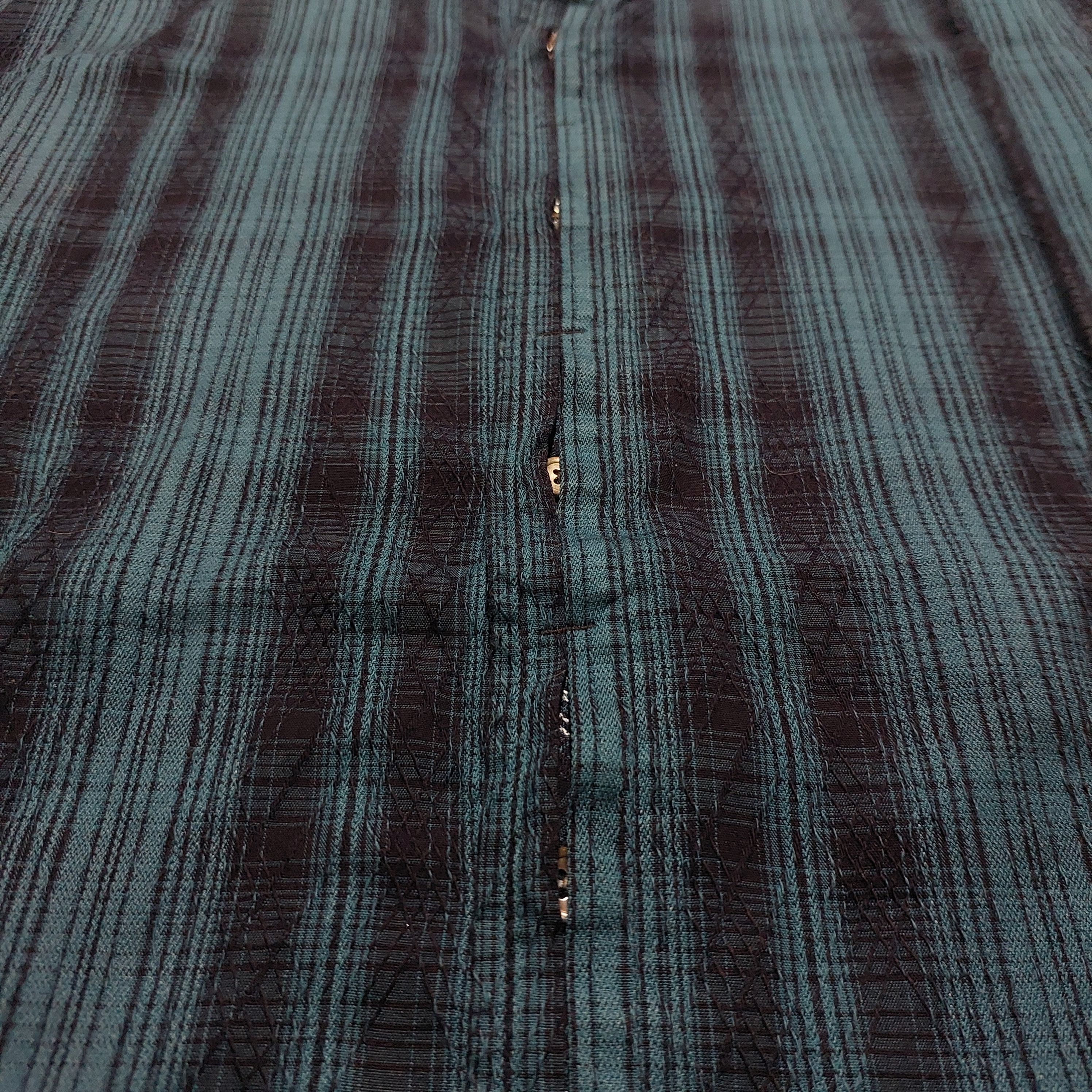 Tornado Mart Zero by Tornado Mart blue stripes button up L/s shirt Size US L / EU 52-54 / 3 - 6 Thumbnail