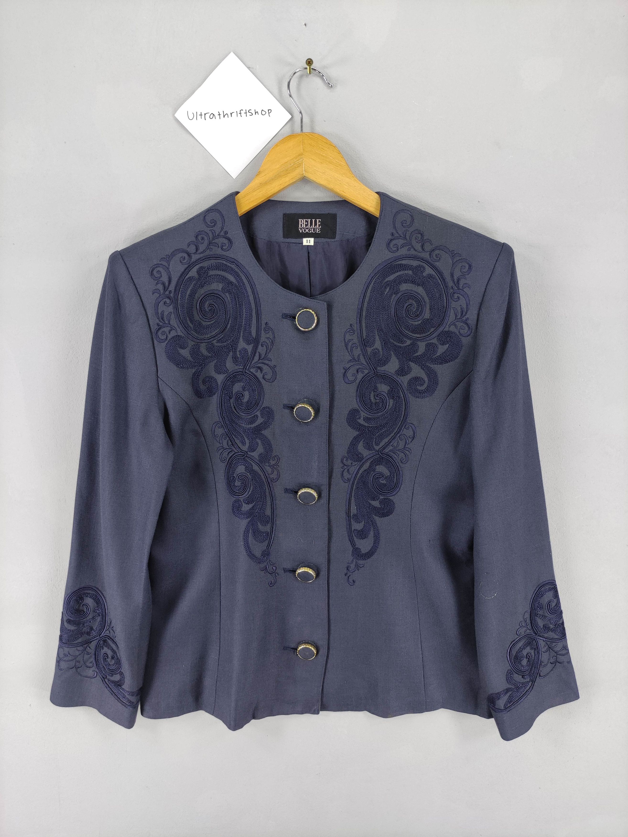Japanese Brand Vintage Belle Vogue Embroidered Jacket Size S / US 4 / IT 40 - 1 Thumbnail